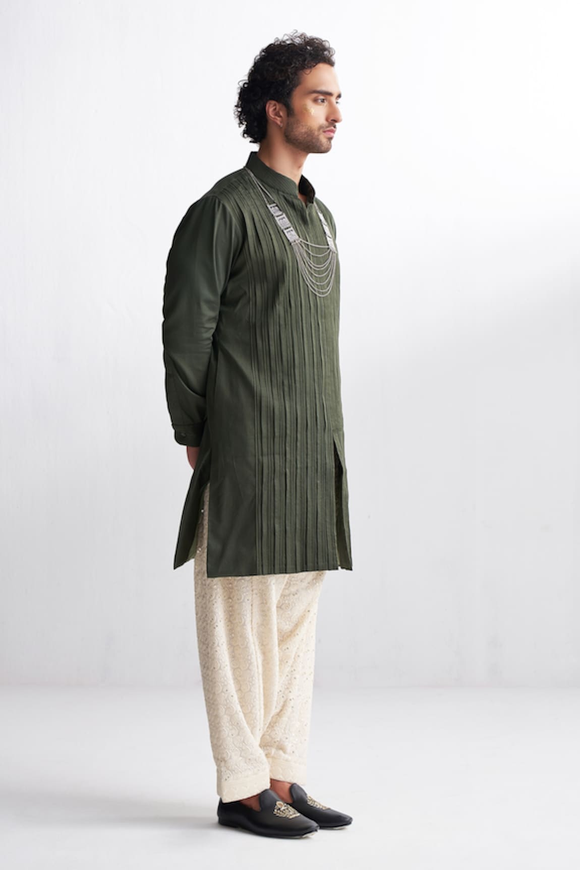 Agraj Jain Pleated Kurta