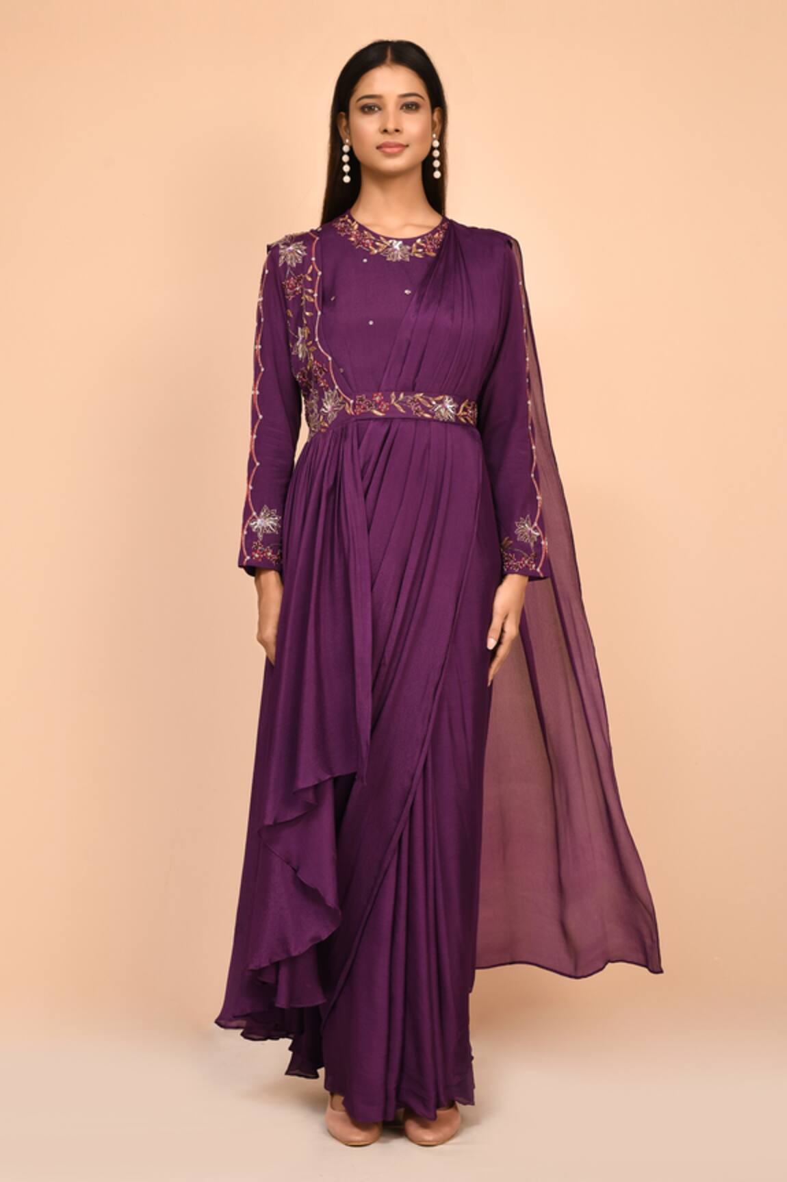 Arihant Rai Sinha Saree Gown & Draped Jacket Set