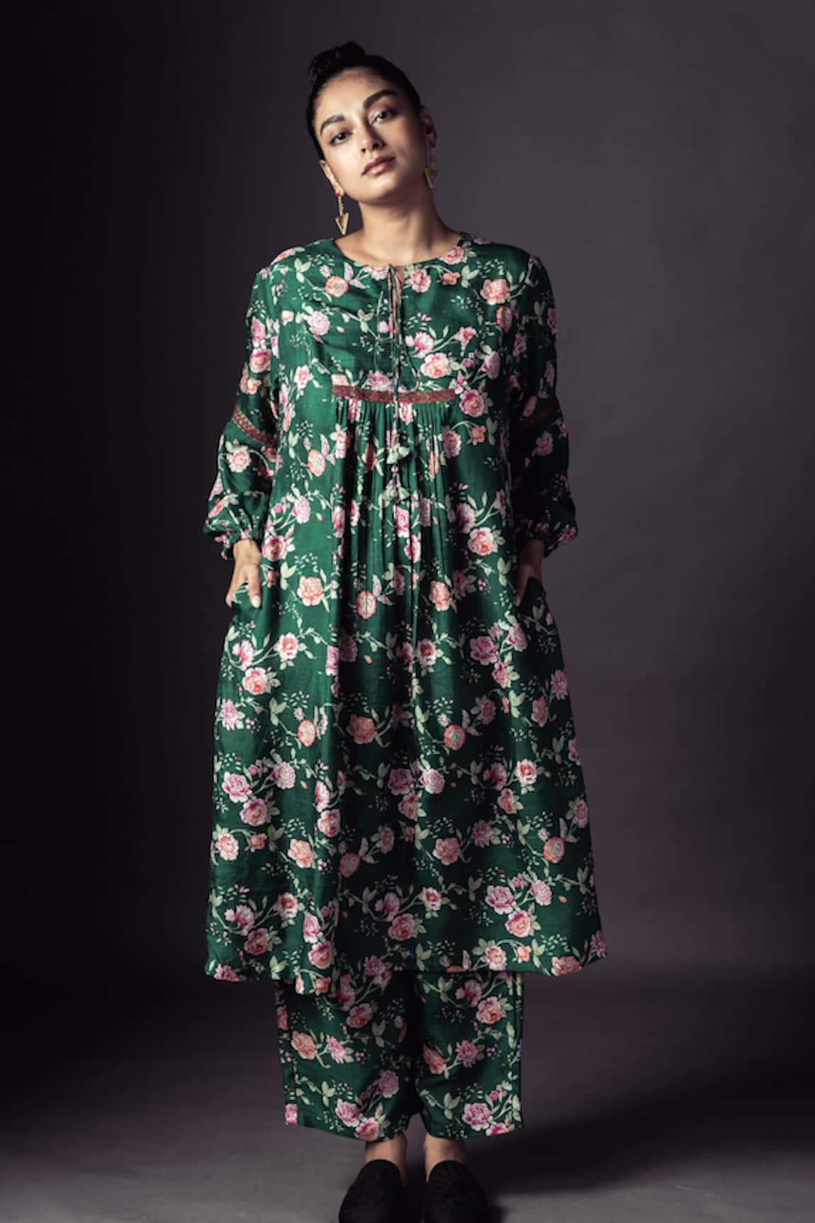 Arte-Alter Hadassah Floral Print Kurta & Pant Set