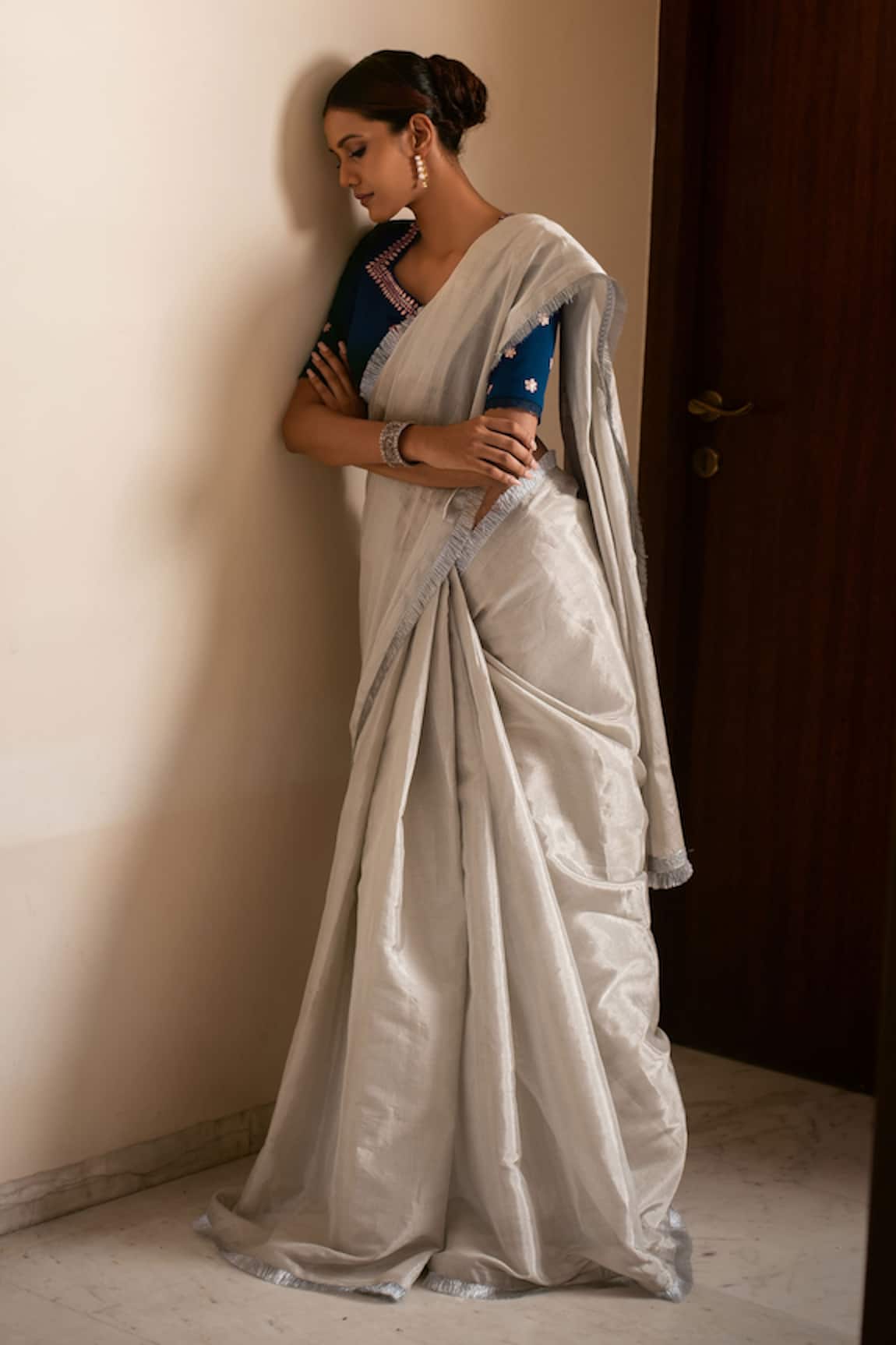 Priyanka Raajiv Alisha Silk Tissue Chanderi Saree