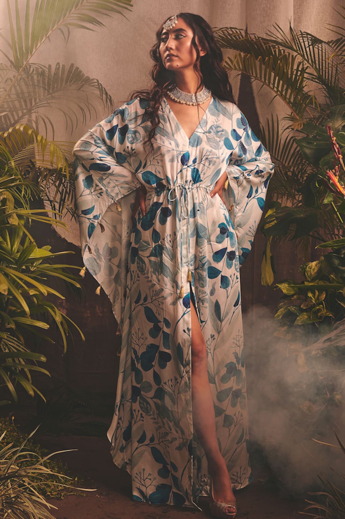 House of Hiya Devotion Printed Kaftan