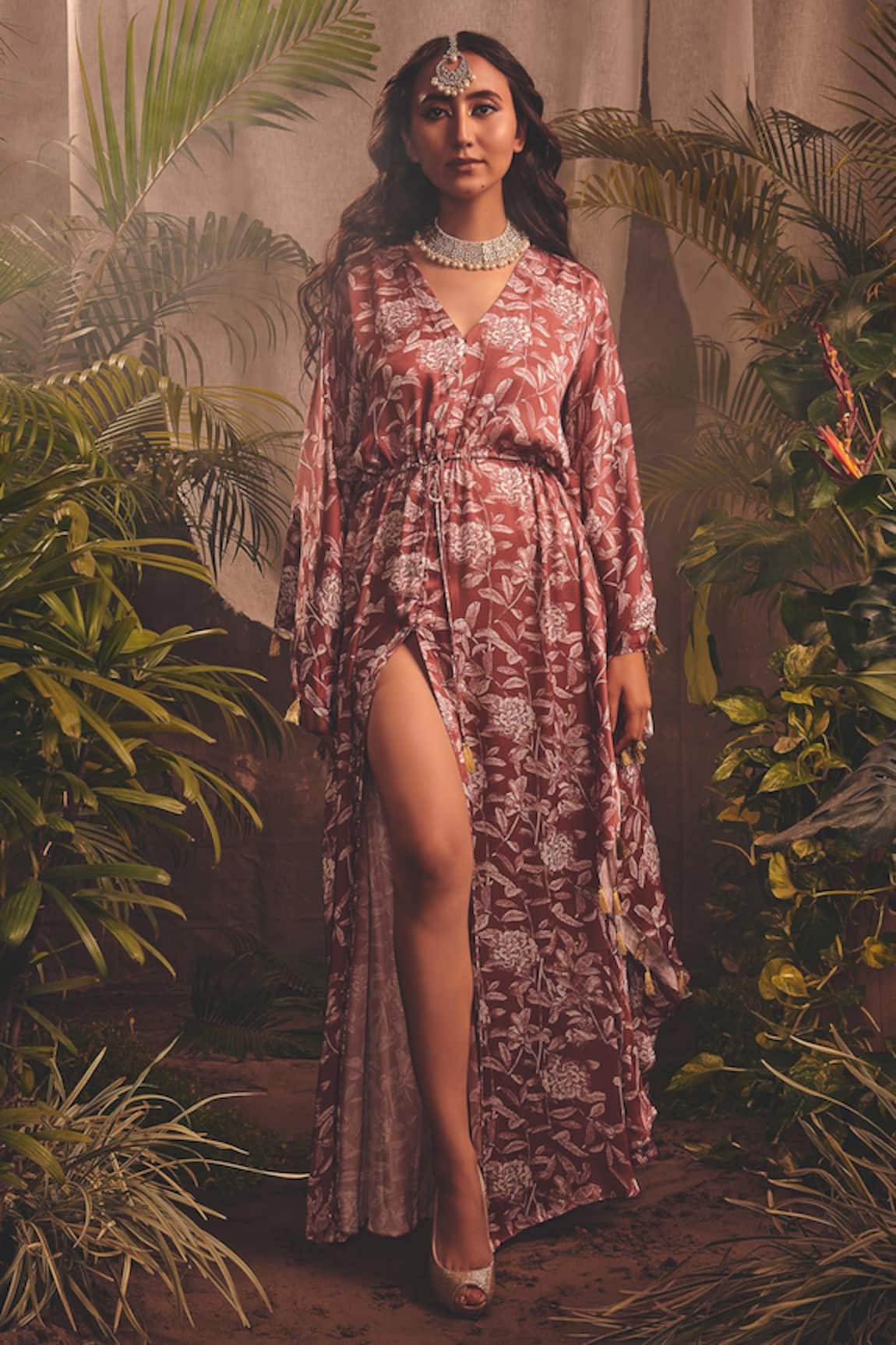 House of Hiya Affection Printed Kaftan