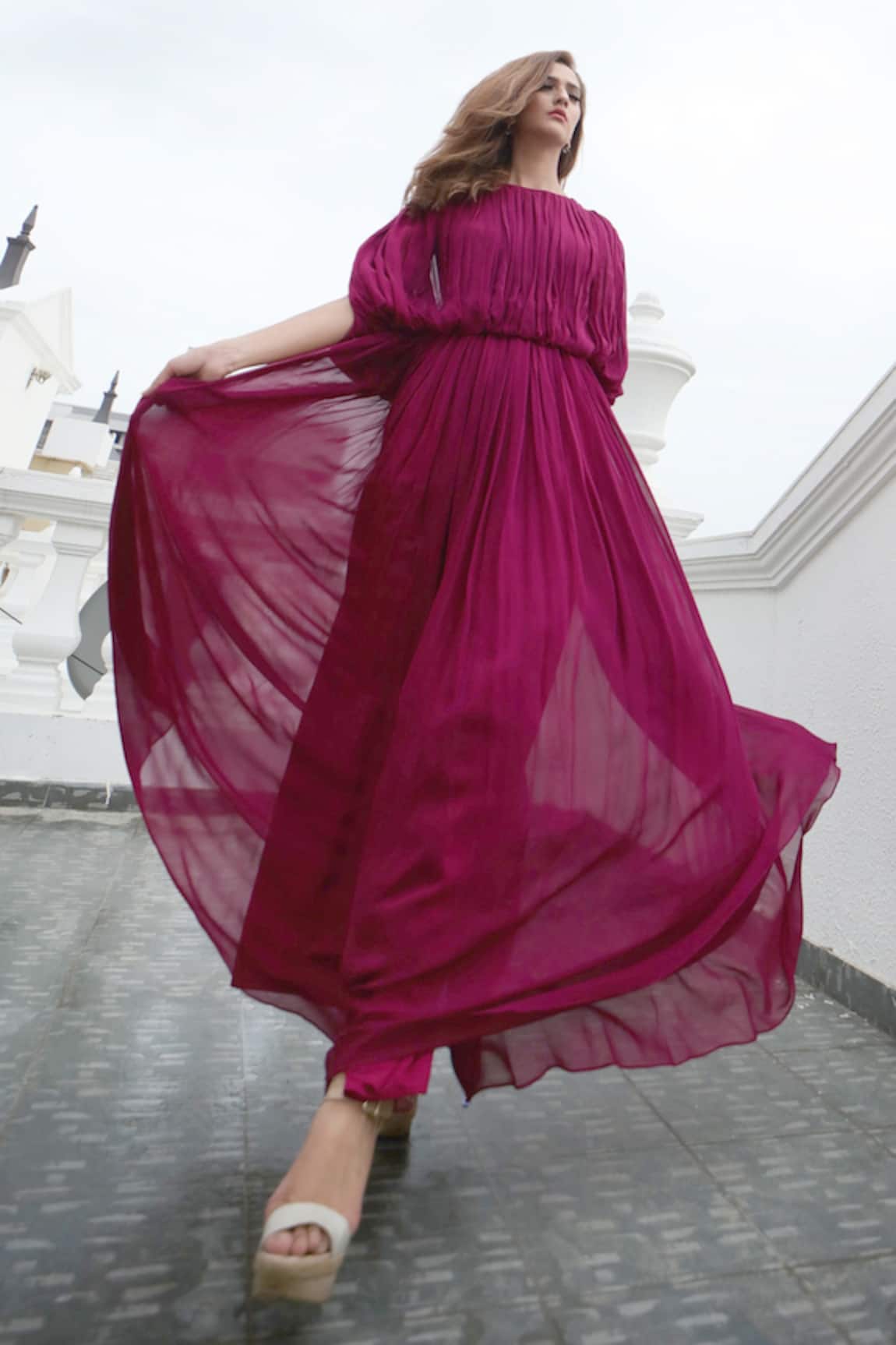 Pinup By Astha Draped Gown 