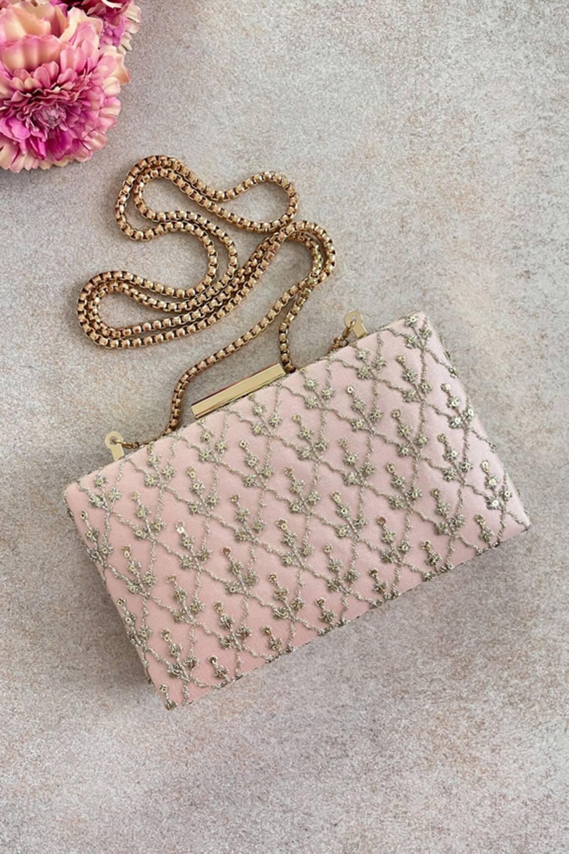 Amyra Anya Embroidered Box Clutch