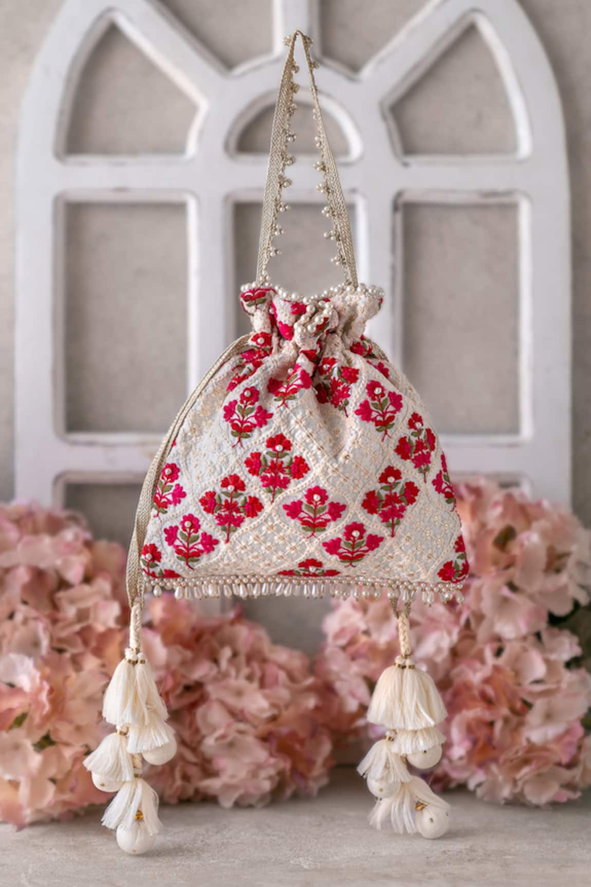 Amyra Gulab Handcrafted Potli Bag Single Pc