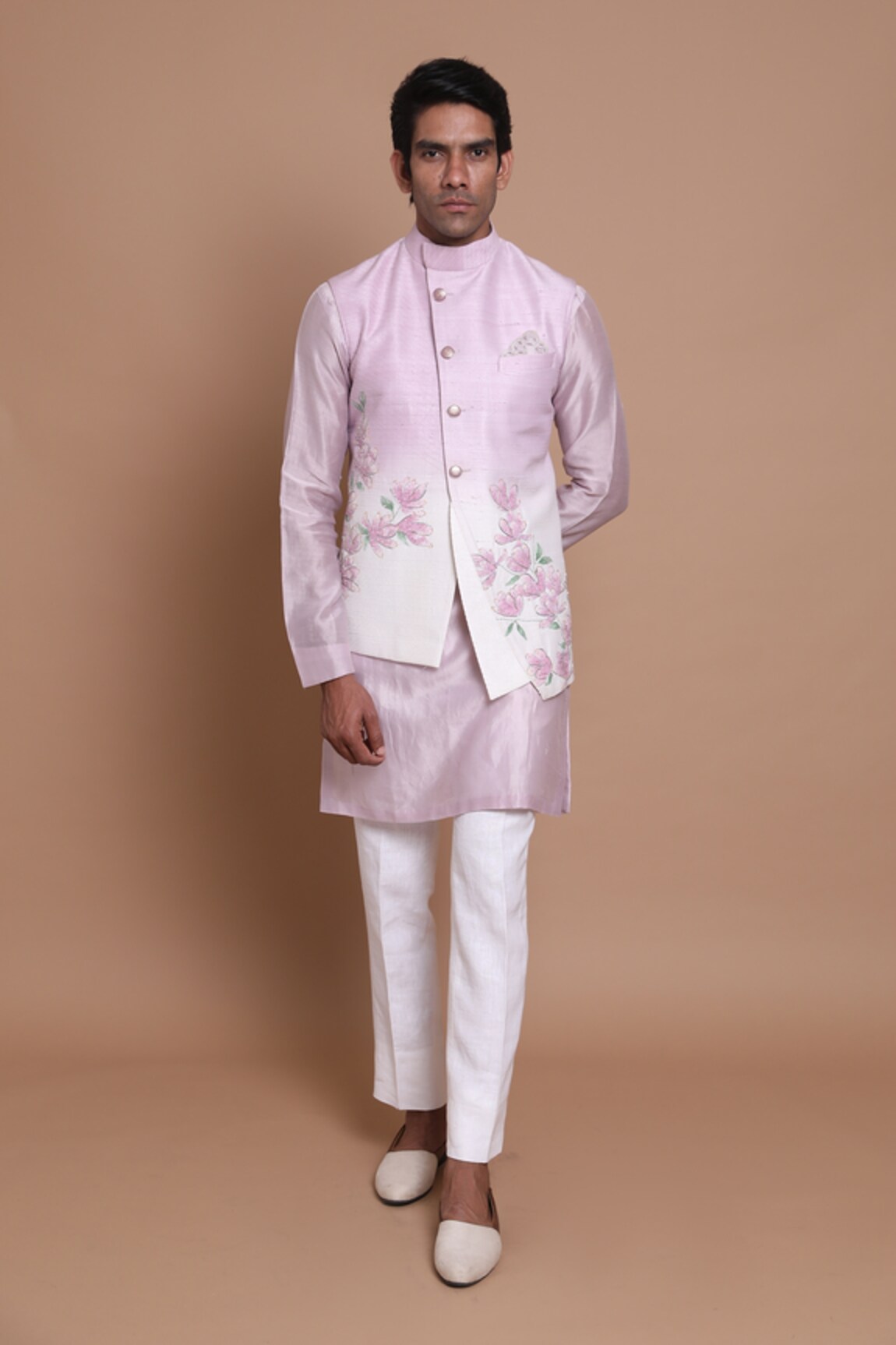 House of Armuse Hand Painted Bundi & Kurta Set