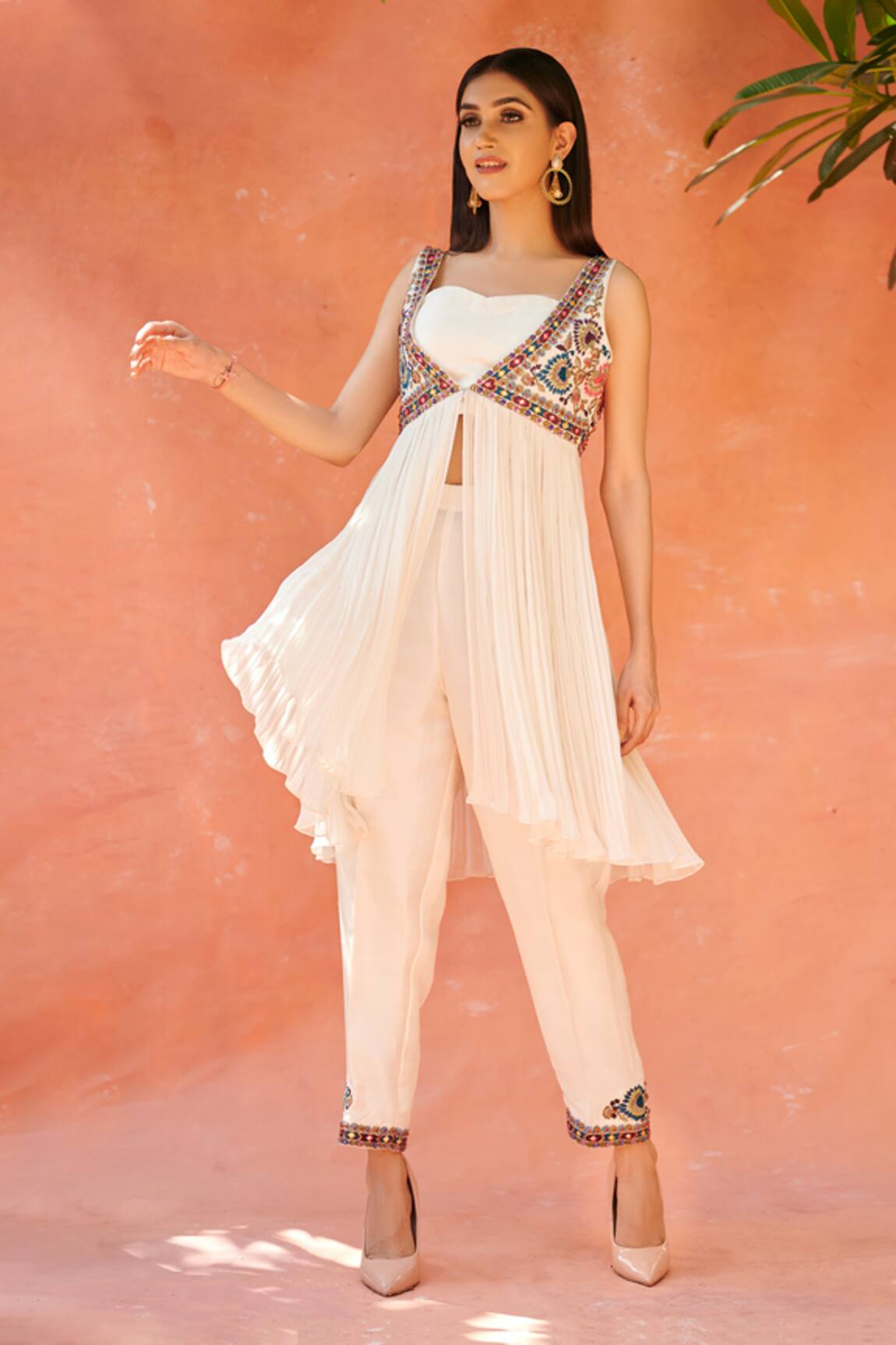 Aman Takyar Embroidered Jacket Set 