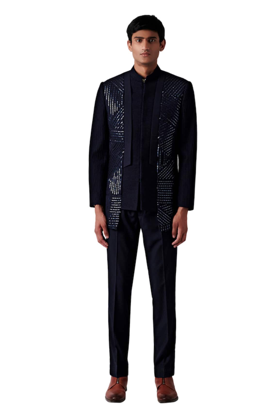 Amaare Pintuck Bandhgala Set