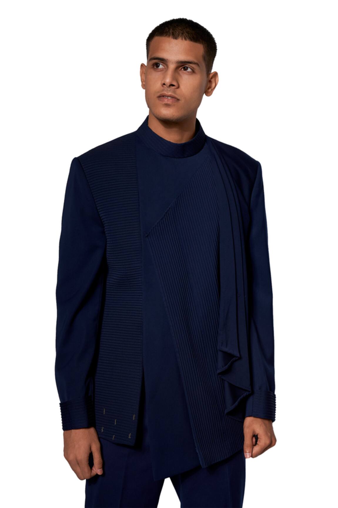 Amaare Draped Bandhgala Set