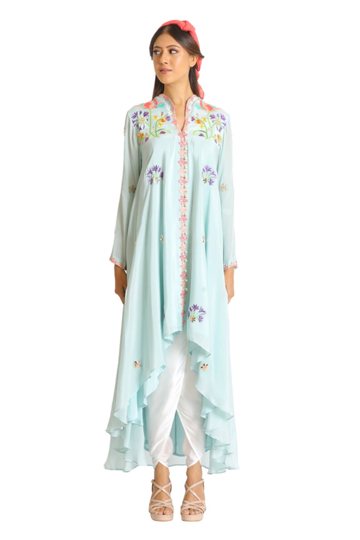 Seams Pret And Couture Asymmetric Kurta & Dhoti Pant Set