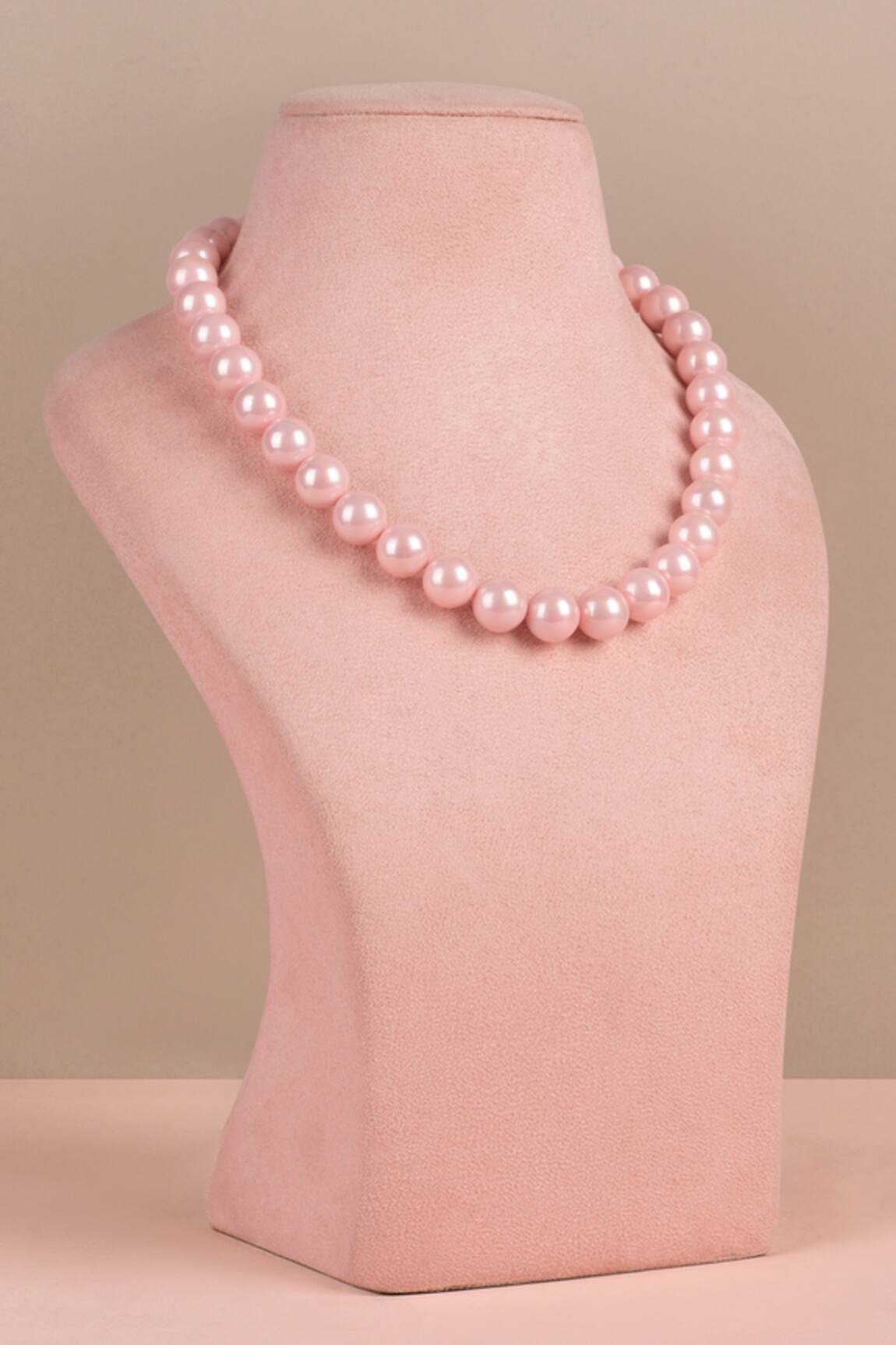Anaash Pink Pearl Embellished Necklace 