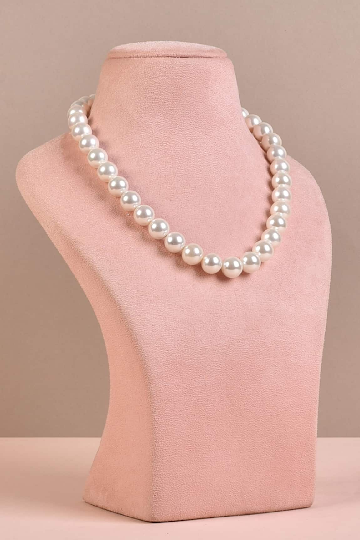Anaash 22K Gold Plated Pearl Necklace 