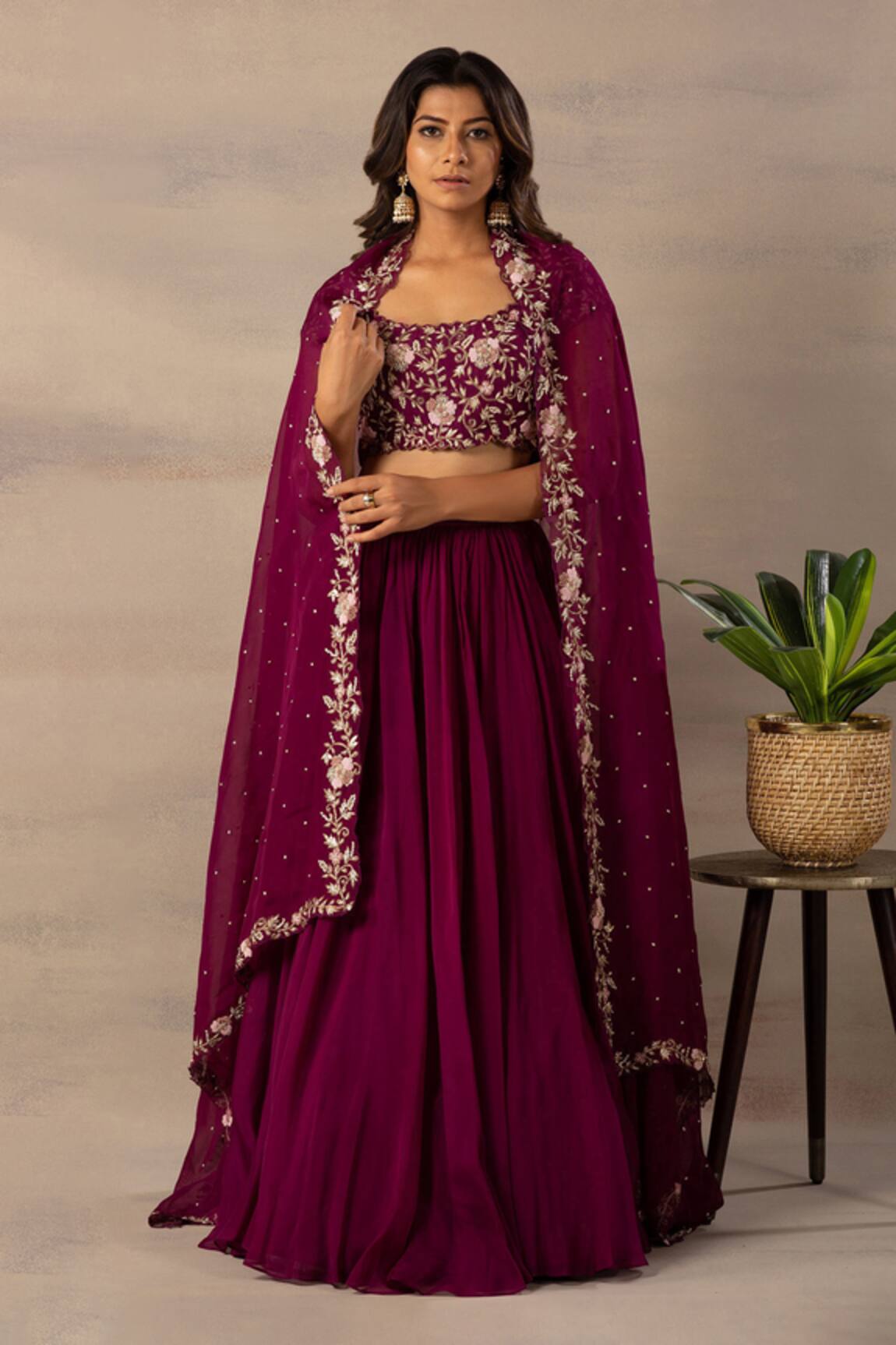 Anupraas By Nishant And Rahul Embroidered Blouse & Lehenga Set