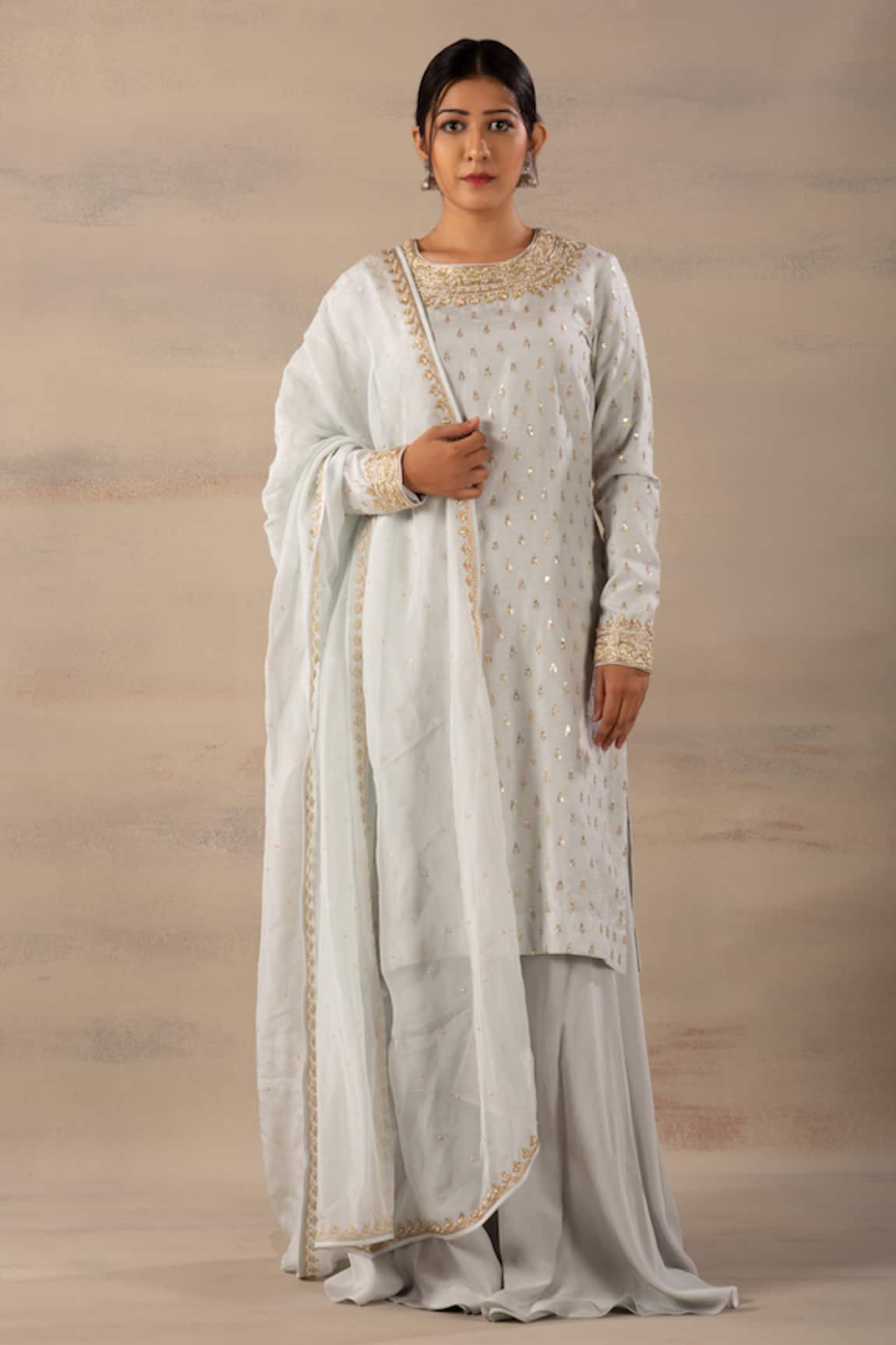 Anupraas By Nishant And Rahul Embroidered Kurta & Palazzo Set