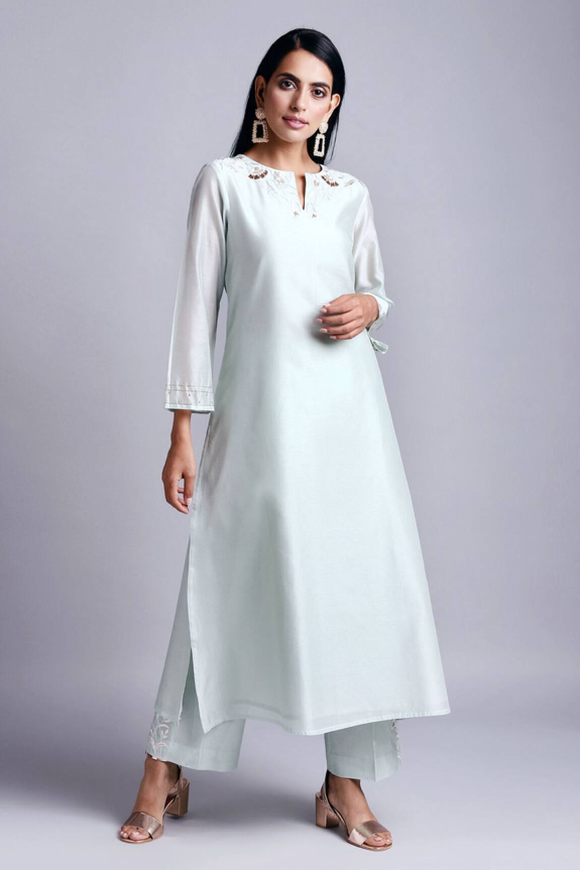 Anantaa by Roohi Silk Chanderi Kurta