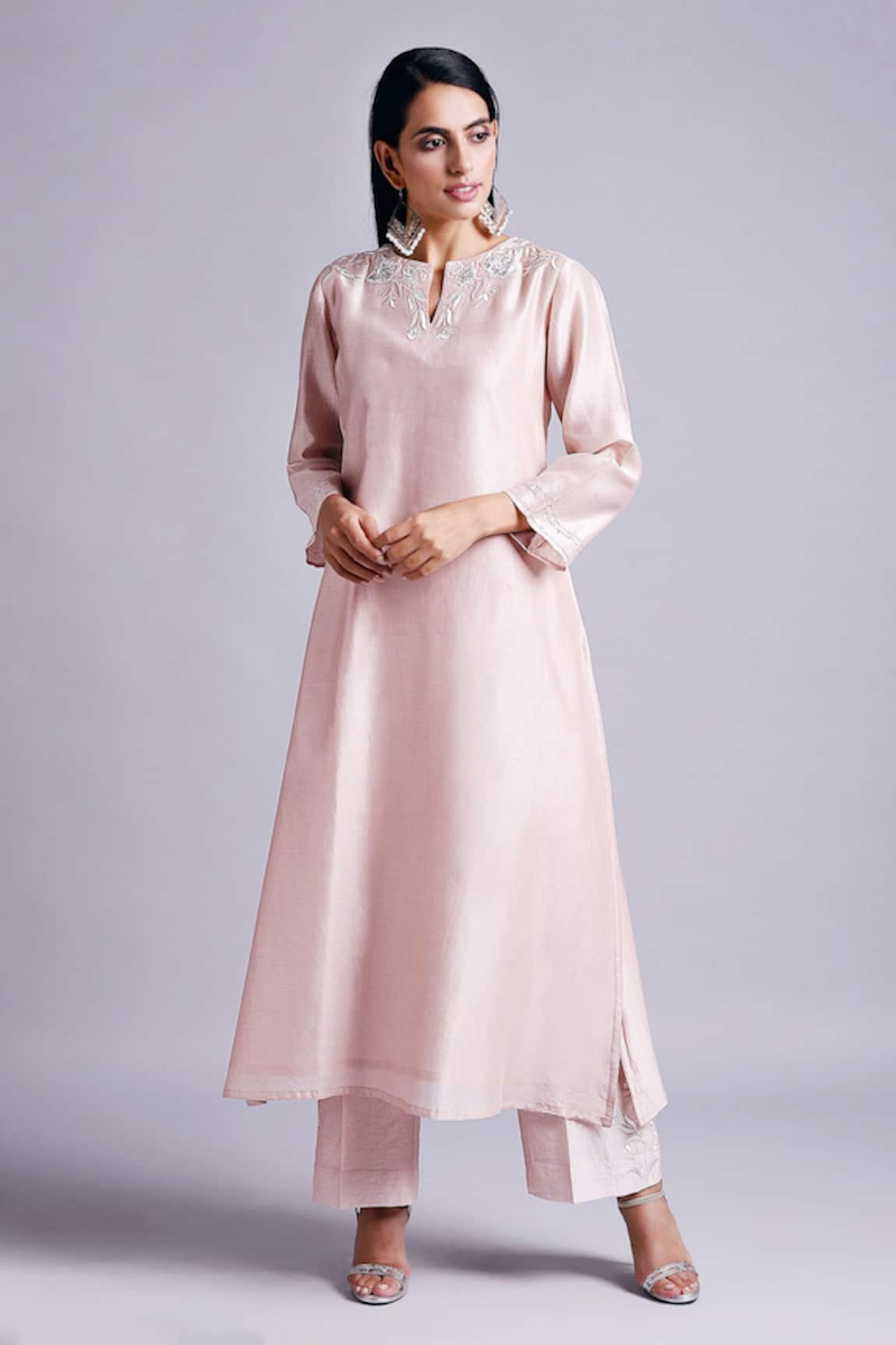 Anantaa By Roohi Silk Chanderi Kurta