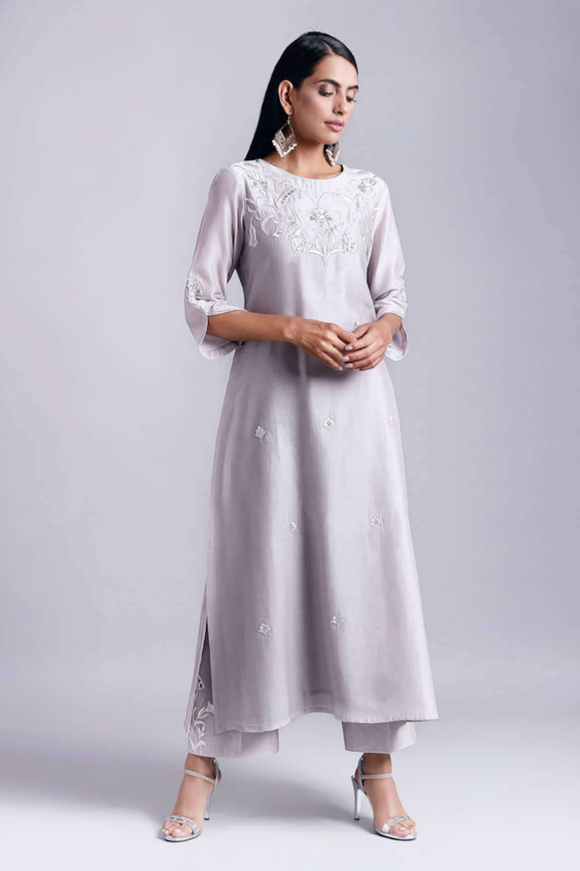Anantaa By Roohi Silk Chanderi Kurta