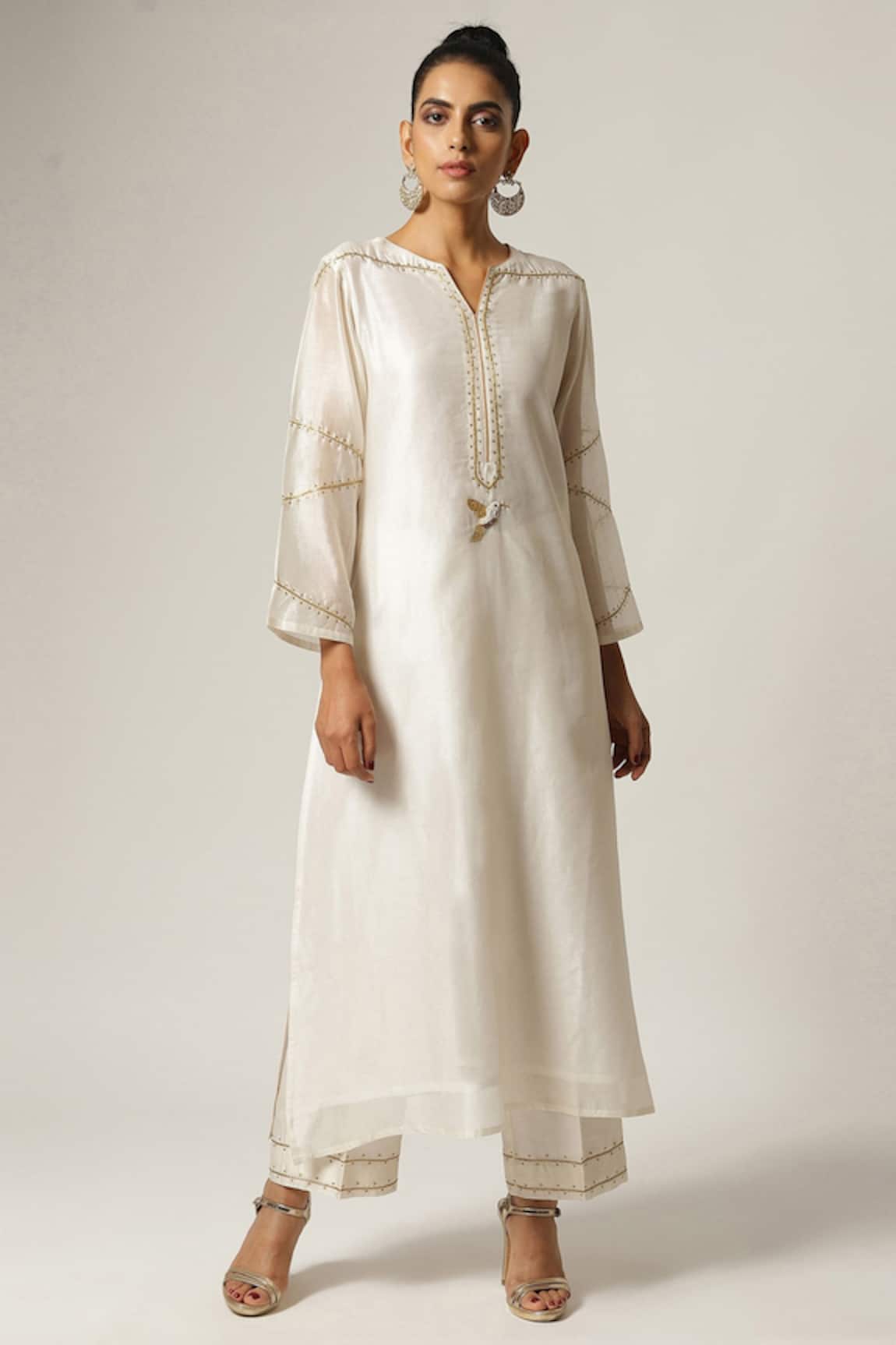 Anantaa by Roohi Silk Chanderi Kurta