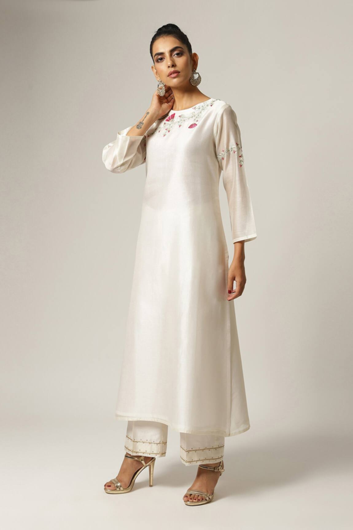 Anantaa By Roohi Silk Chanderi Kurta 