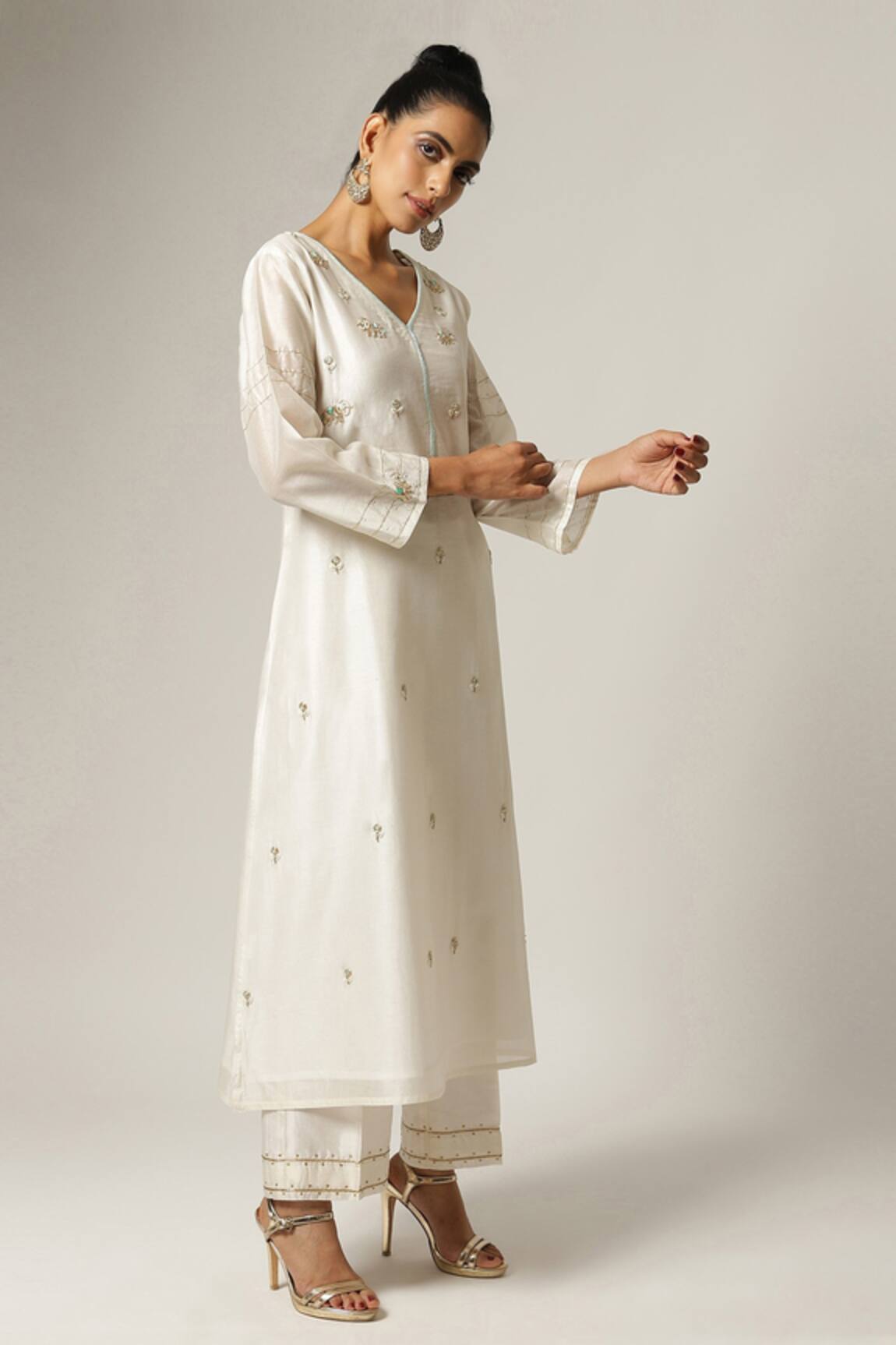 Anantaa By Roohi Silk Chanderi Kurta 