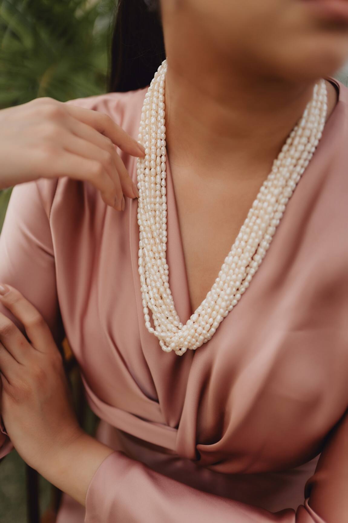 Anaash Pearl Layered Necklace