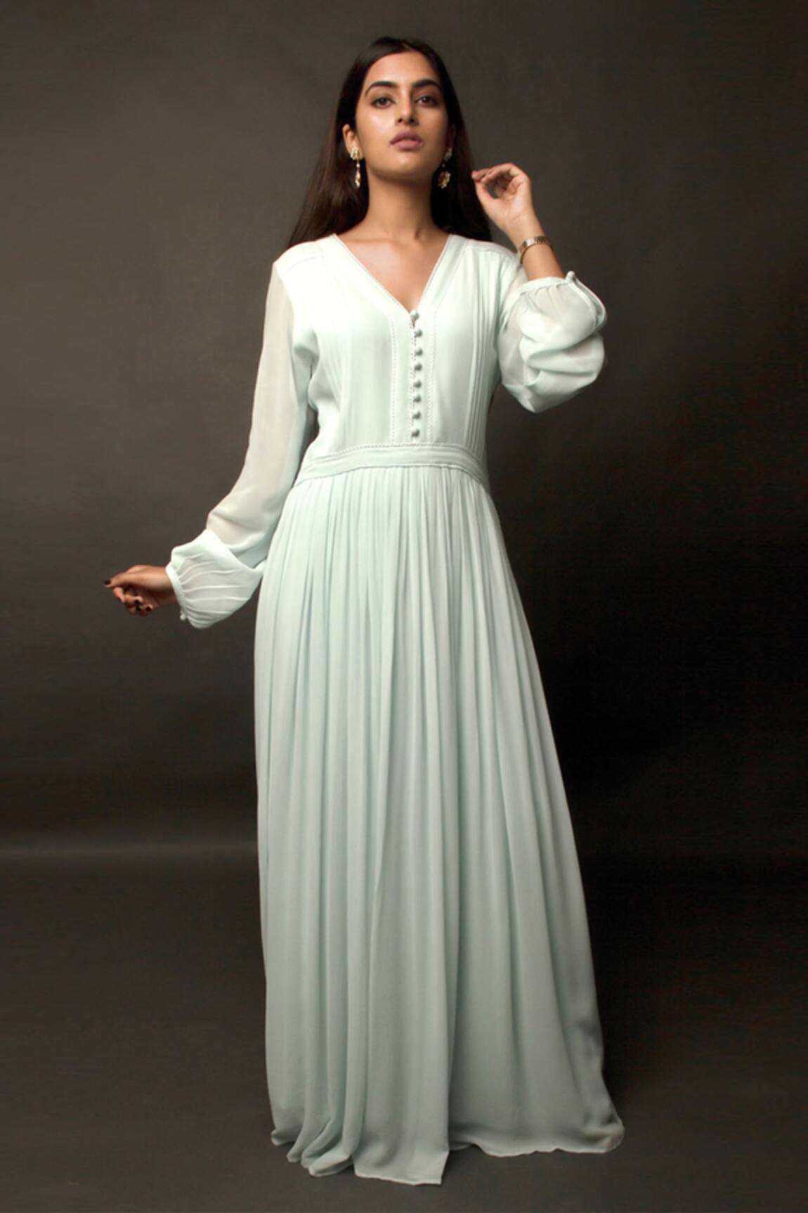 Jasmine Bains Gathered Maxi Dress