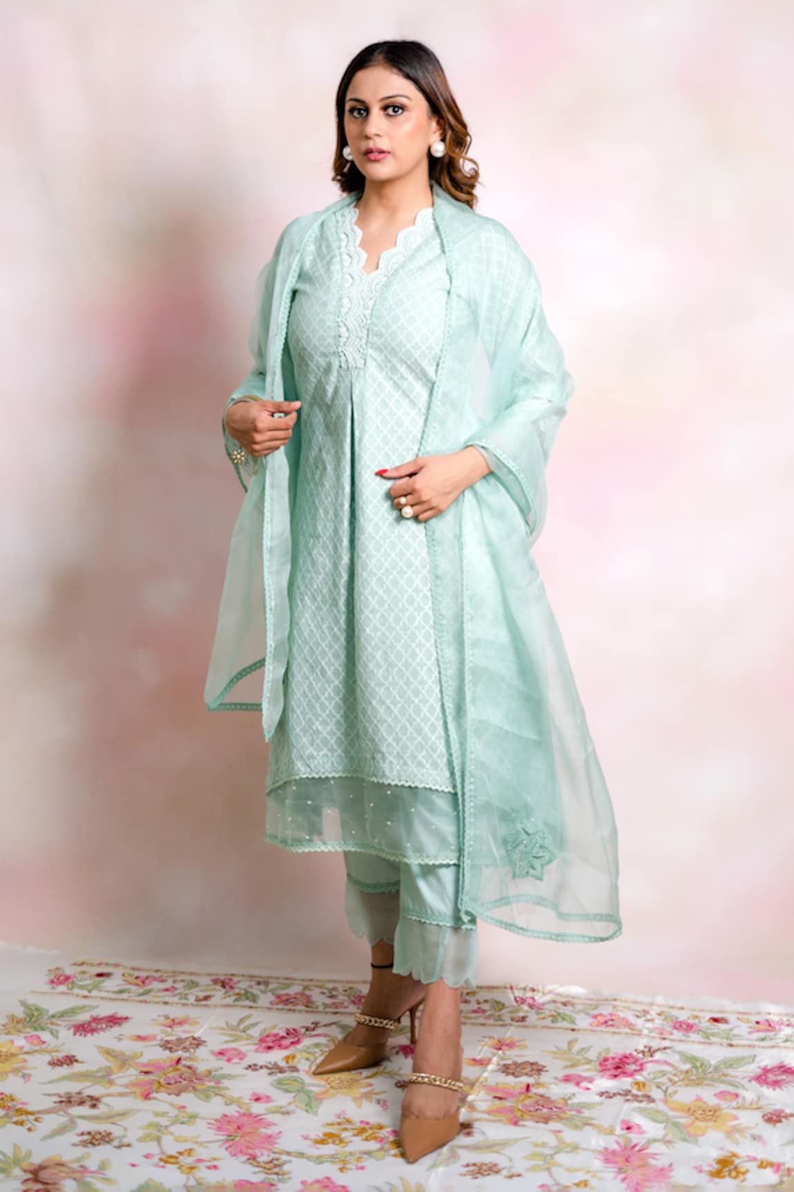 Anushka Repswal - Sewing Love Moroccan Woven Kurta Set