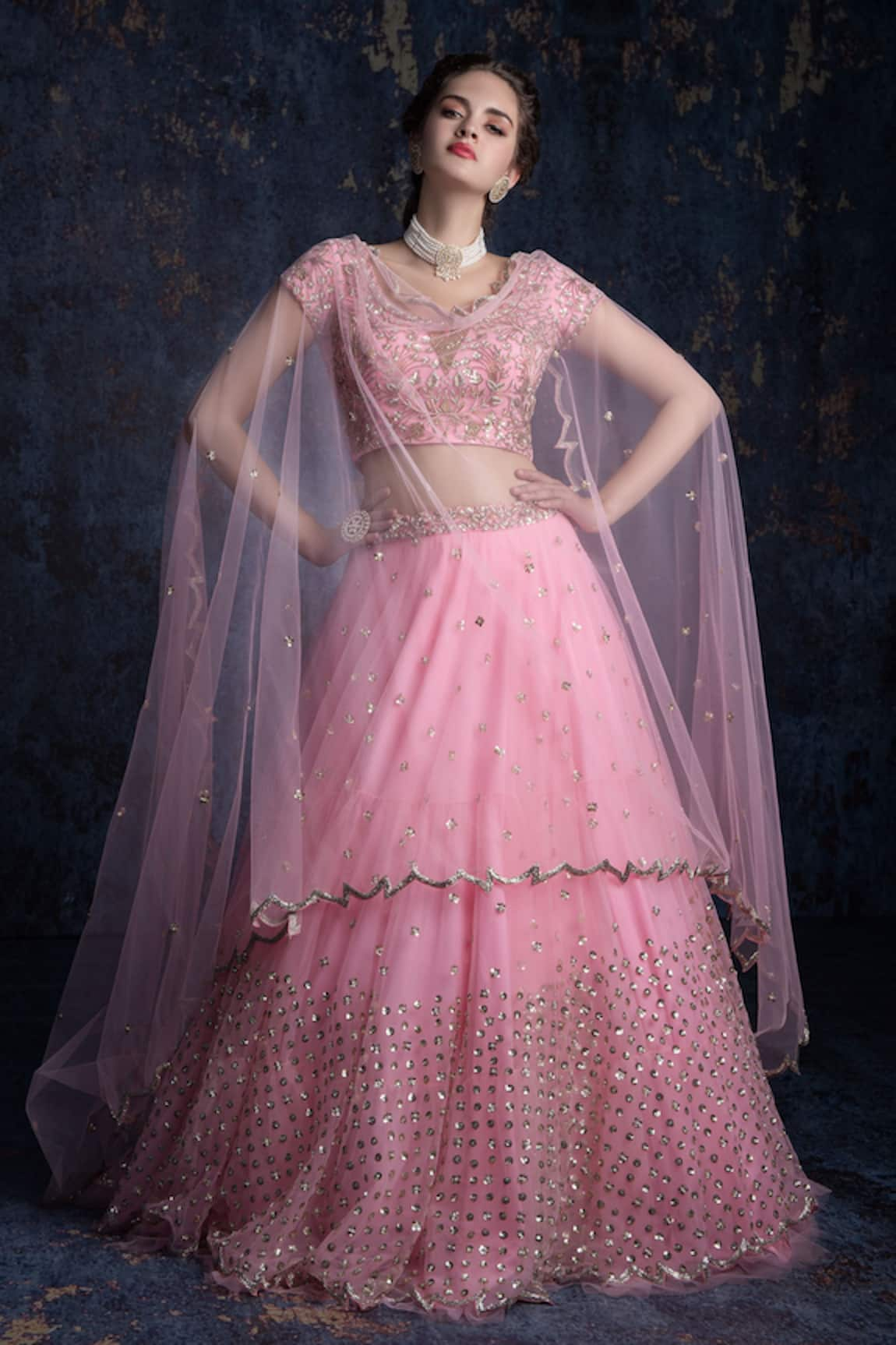 Ashwini Reddy Embroidered Bridal Lehenga Set