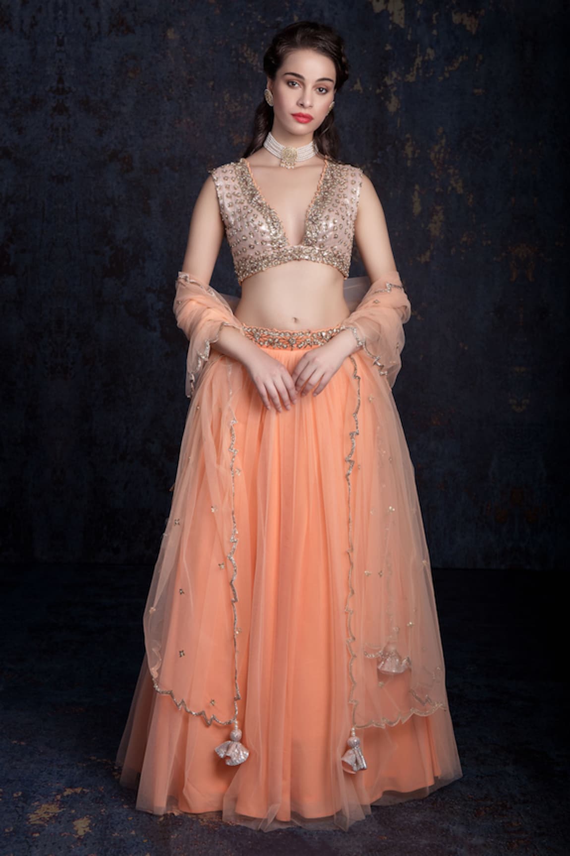 Ashwini Reddy Embroidered Lehenga Set