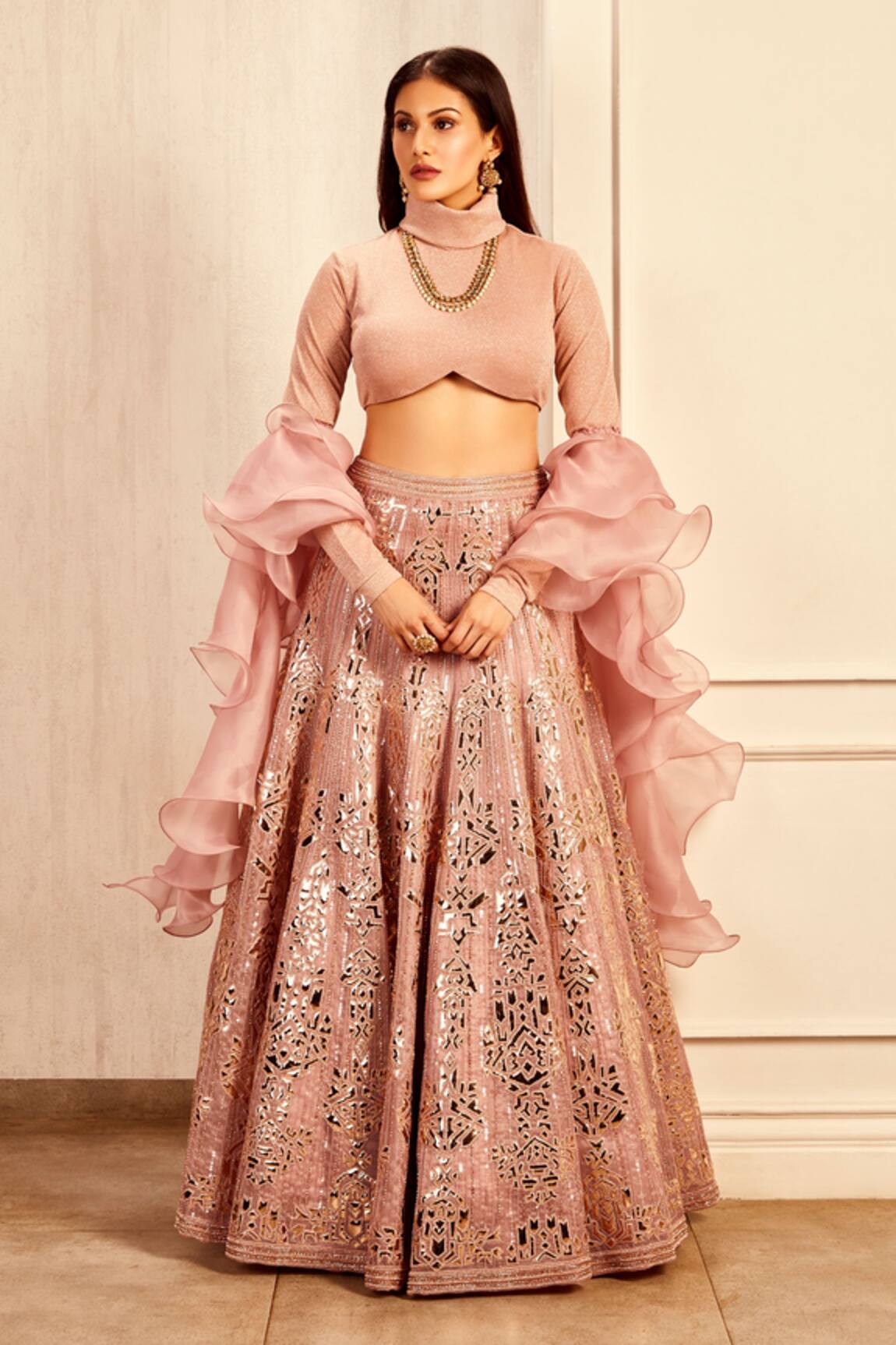 Asra Foil Embroidered Lehenga Set 