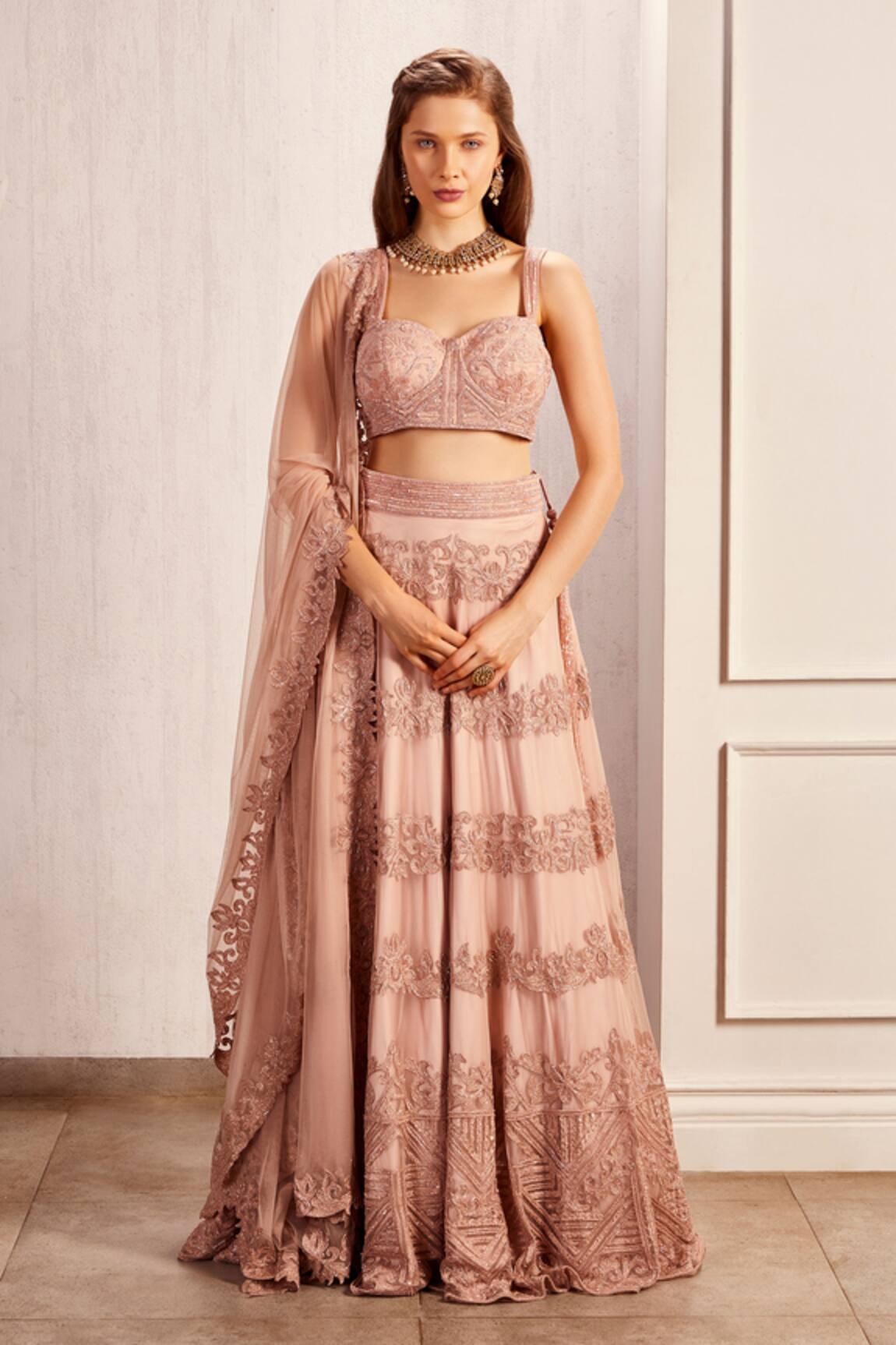 Asra Aari Embroidered Bridal Lehenga Set 