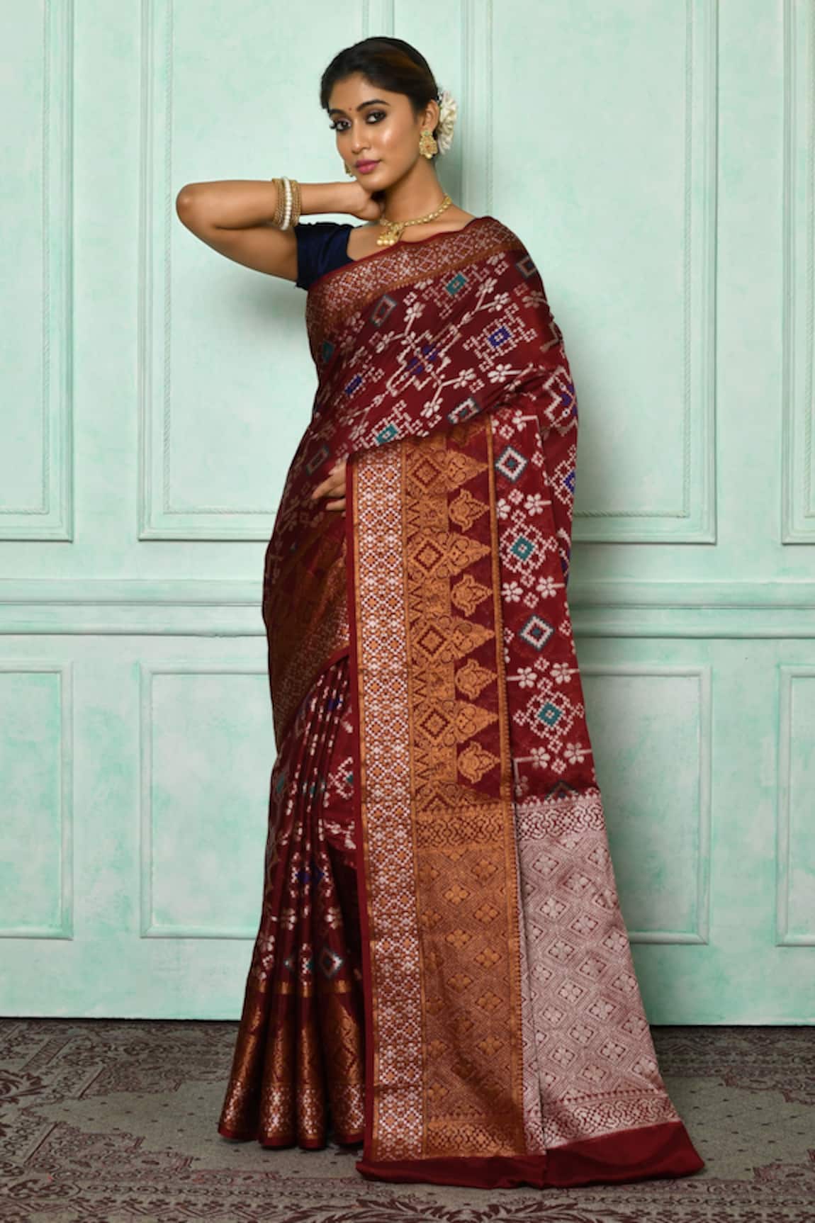 Aryavir Malhotra Banarasi Silk Woven Saree