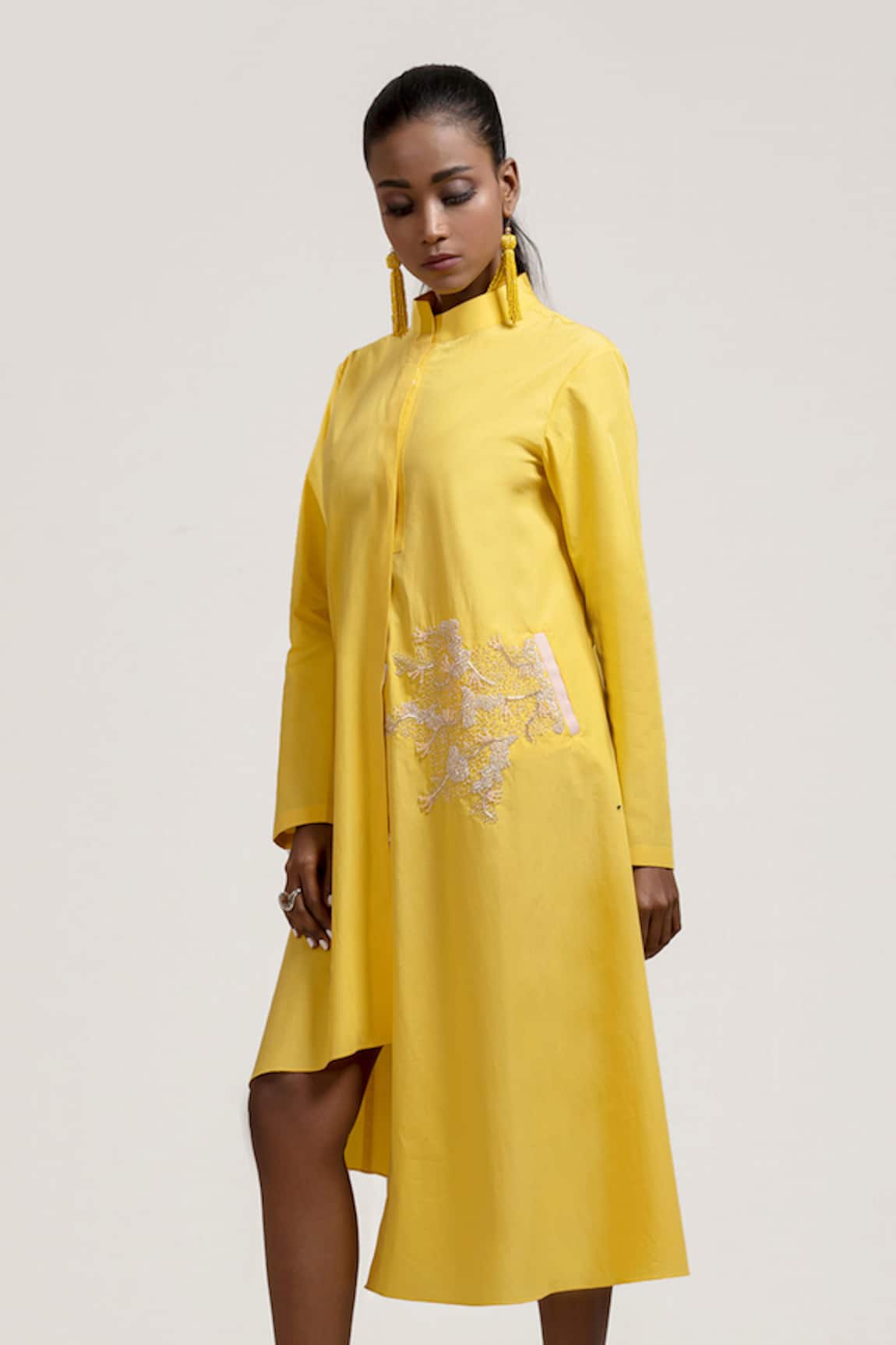 Jyoti Sachdev Iyer Embroidered Asymmetric Dress