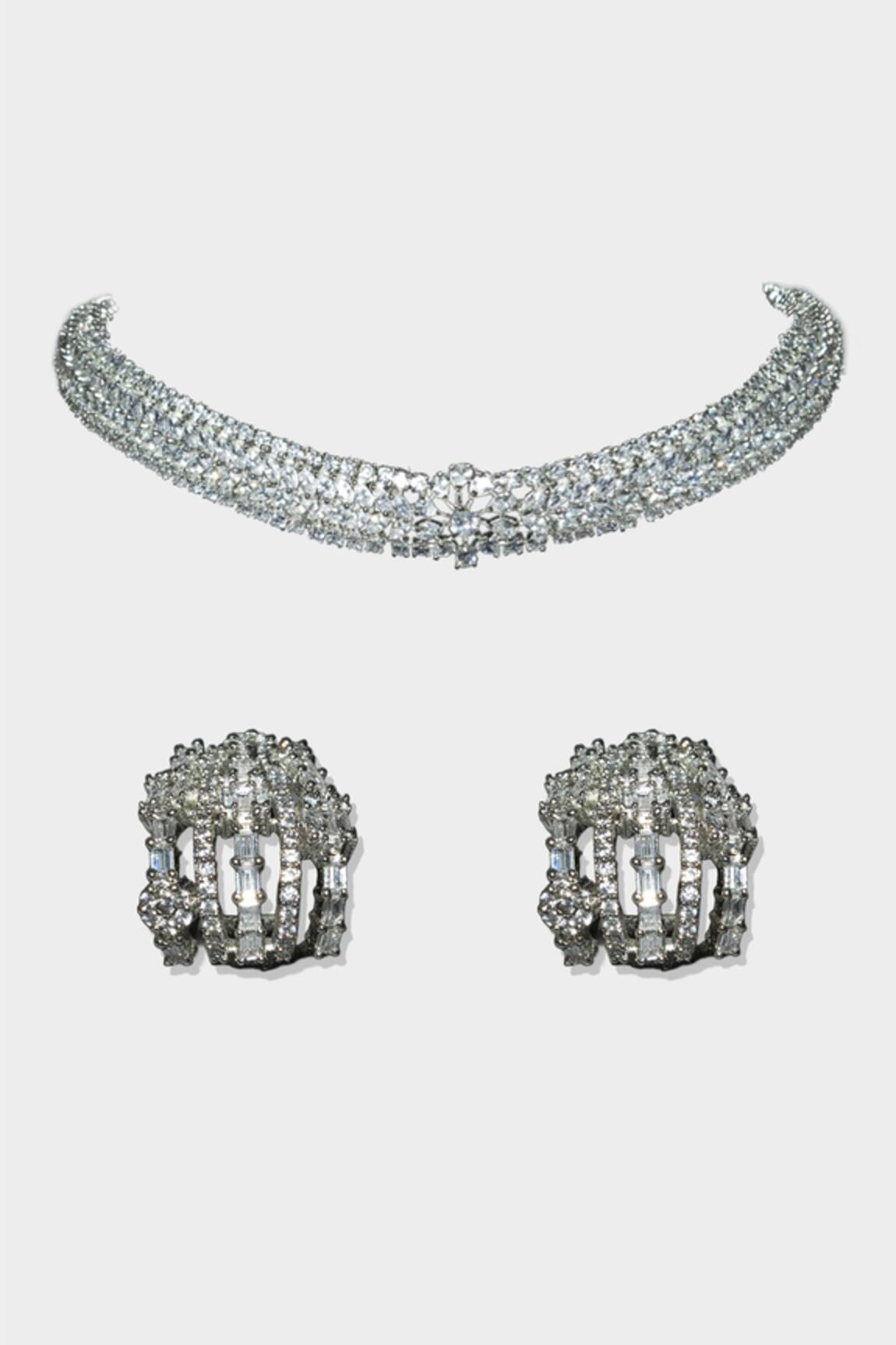 Auraa Trends Zircon Choker Set