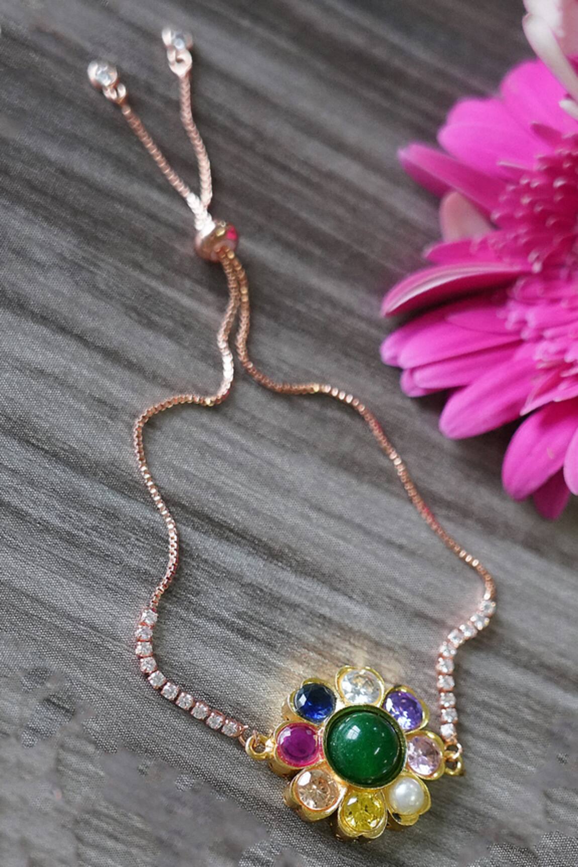 Auraa Trends Slider Floral Rakhi Bracelet