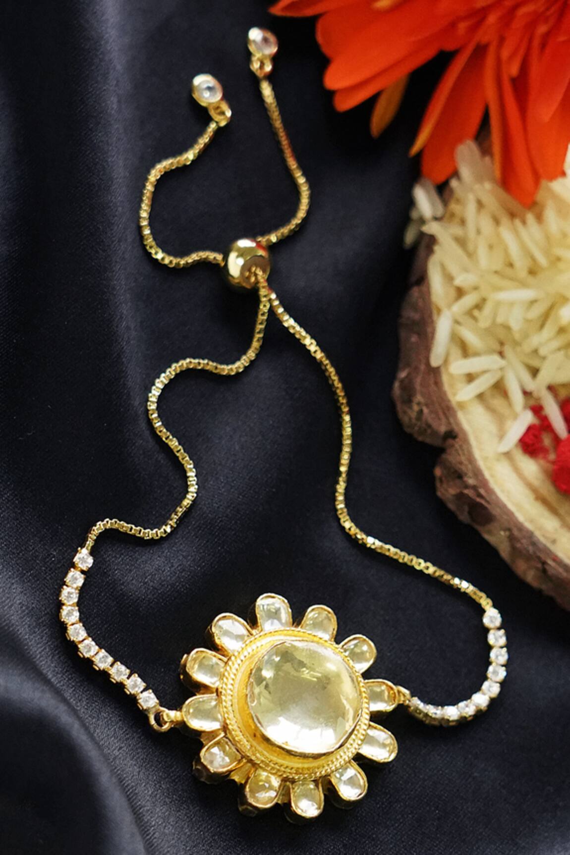 Auraa Trends Slider Floral Rakhi Bracelet