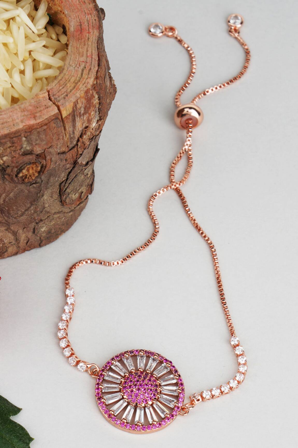Auraa Trends Slider Stone Rakhi Bracelet