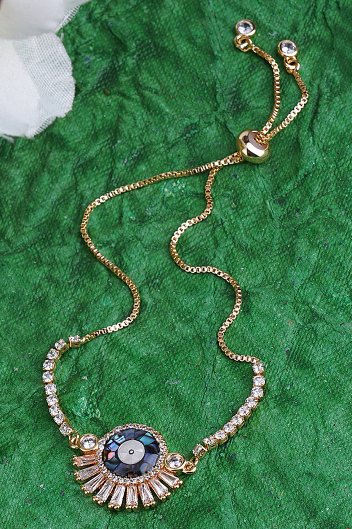 Auraa Trends Slider Stone Rakhi Bracelet