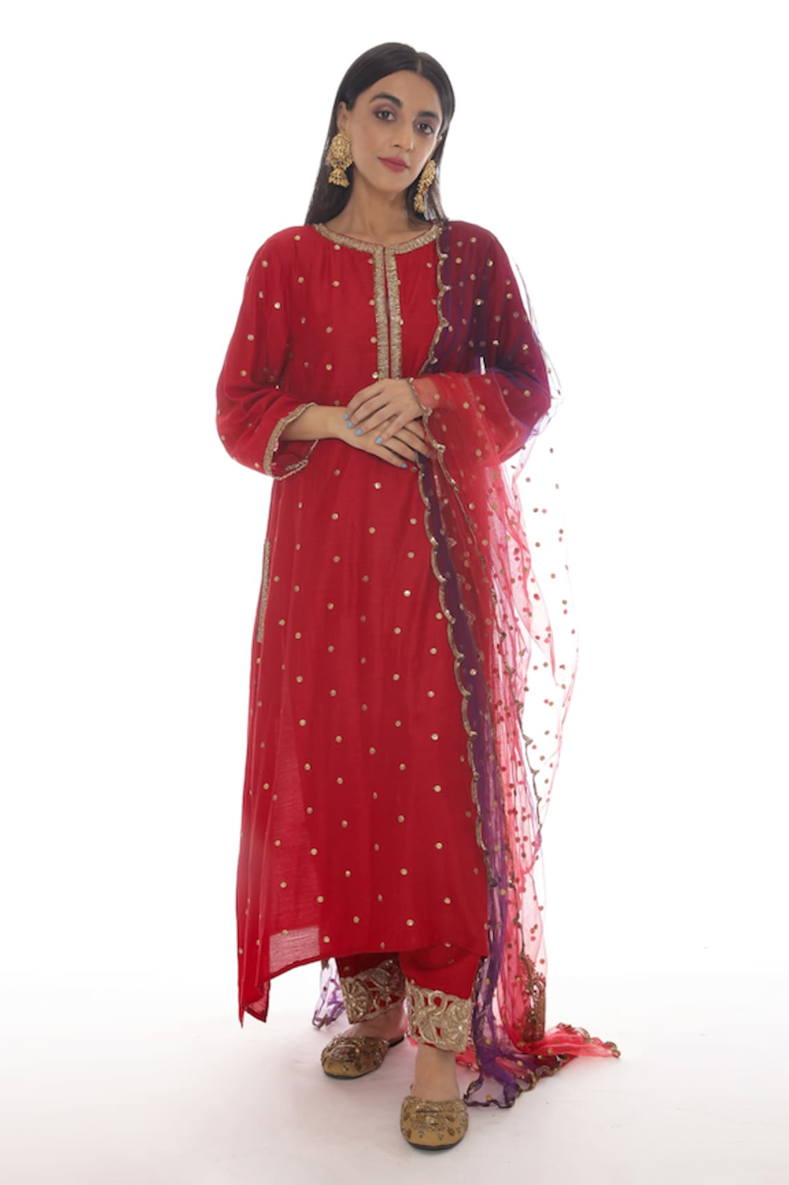 Pooja Rajpal Jaggi Silk Embroidered Kurta Set