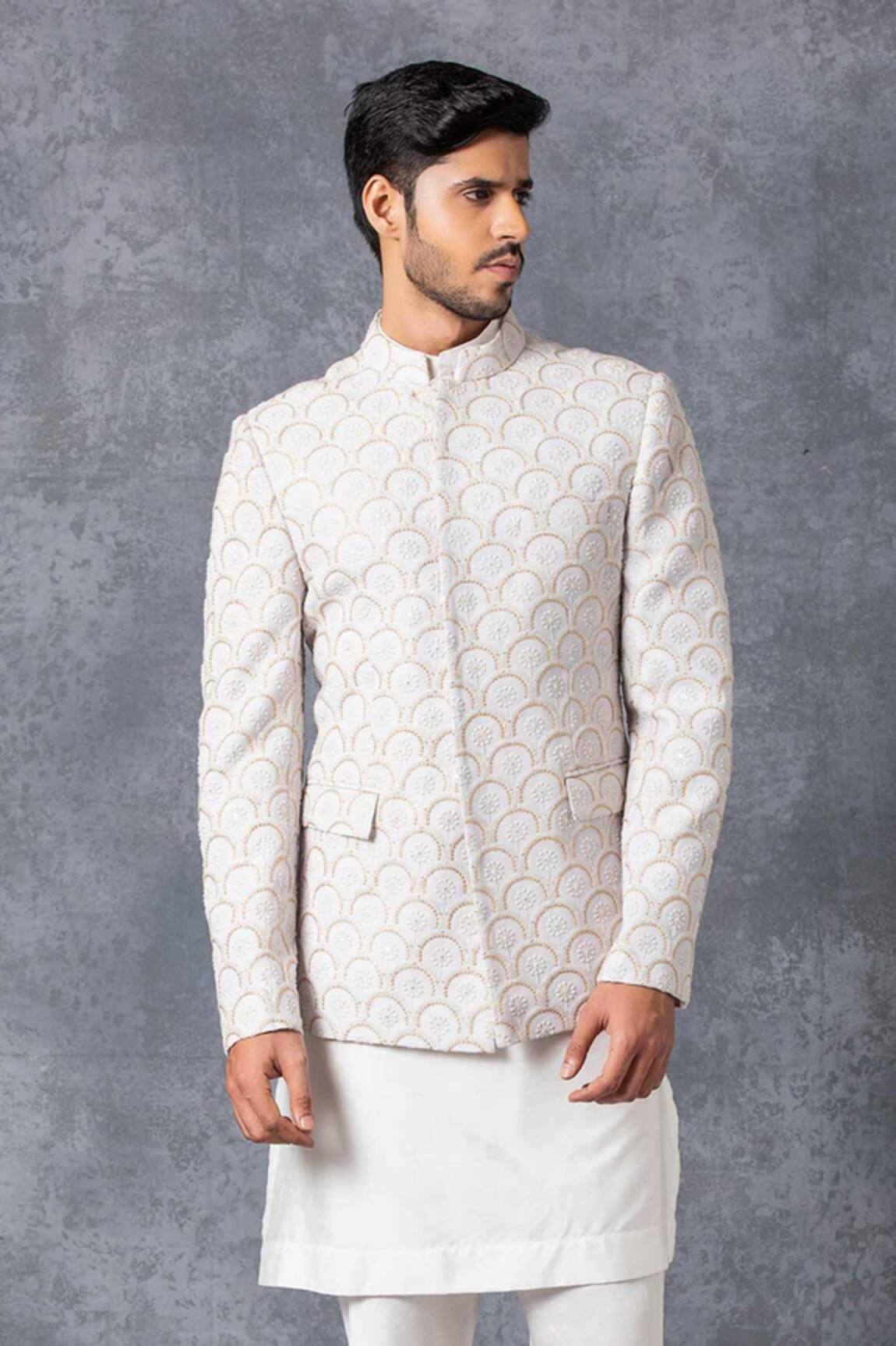 Ankit V Kapoor Embroidered Bandhgala 