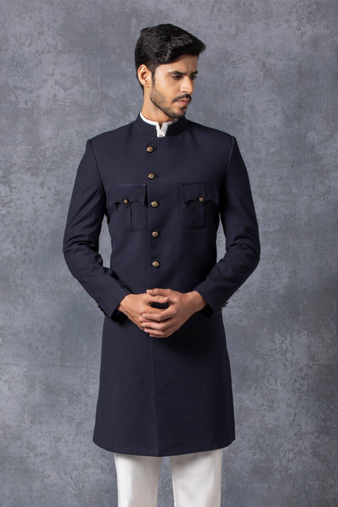 Ankit V Kapoor Suiting Sherwani Set 