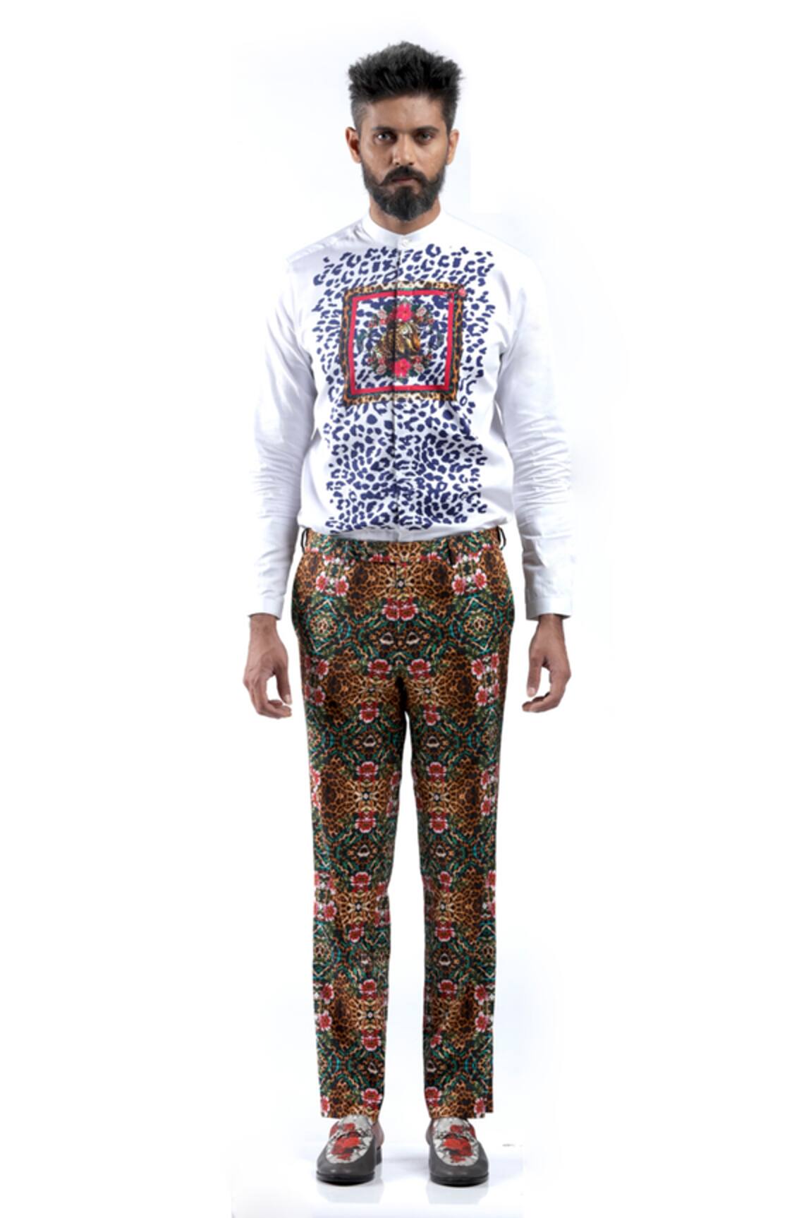 Mr. Ajay Kumar Animal & Floral Print Shirt