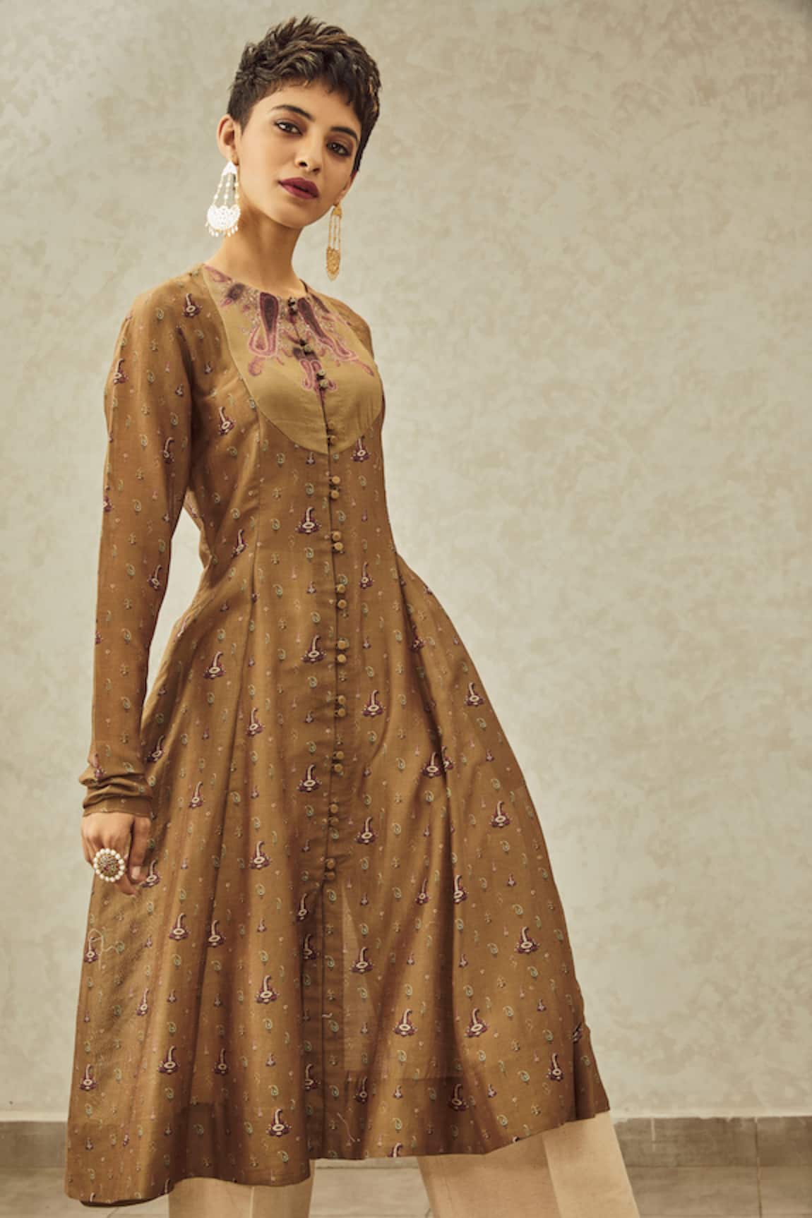 House Of Three Zoon Silk Kurta