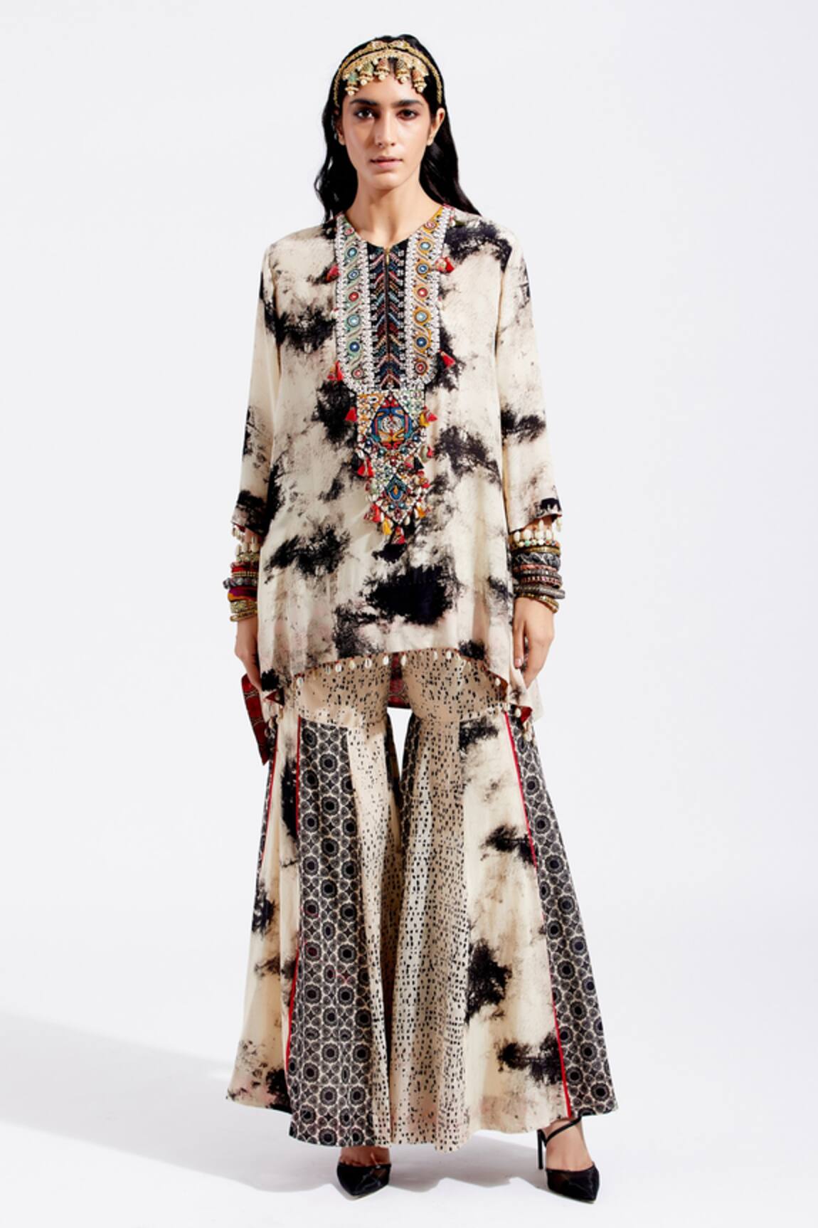 Aseem Kapoor Mitra Tie & Dye Sharara Set