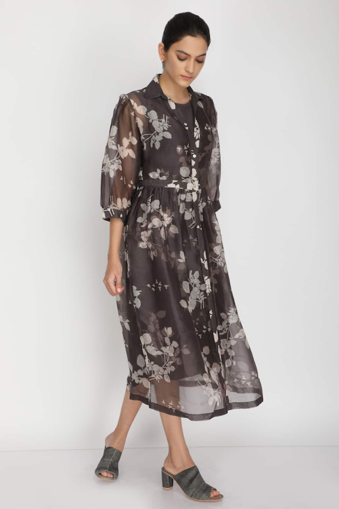 Arcvsh By Pallavi Singh Printed Jacket & Dress Set