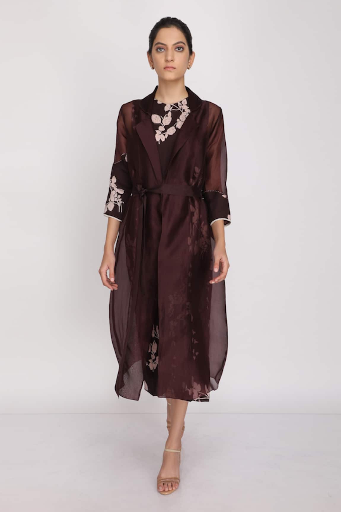 Arcvsh By Pallavi Singh Printed Jacket & Jumpsuit Set