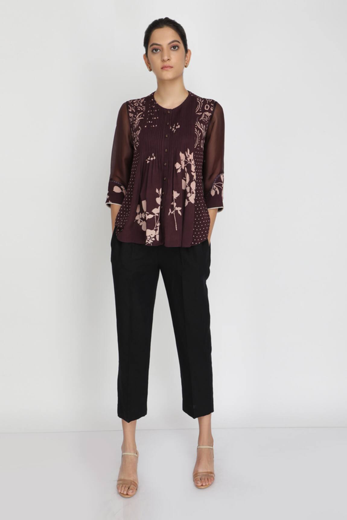 Arcvsh By Pallavi Singh Floral Print Top