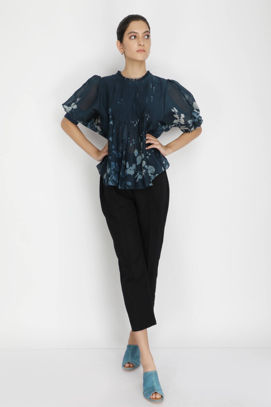 Arcvsh By Pallavi Singh Chanderi Printed Top