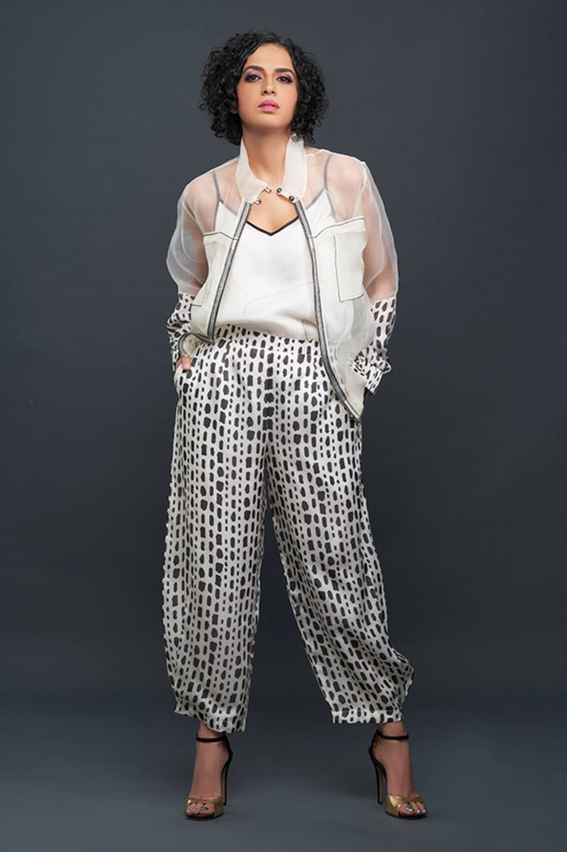 Bodhi Tree Silk Organza Jacket & Pant Set