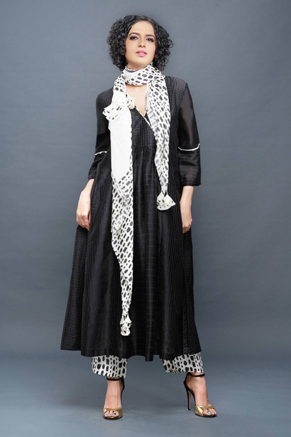 Bodhi Tree Chanderi Anarkali Set